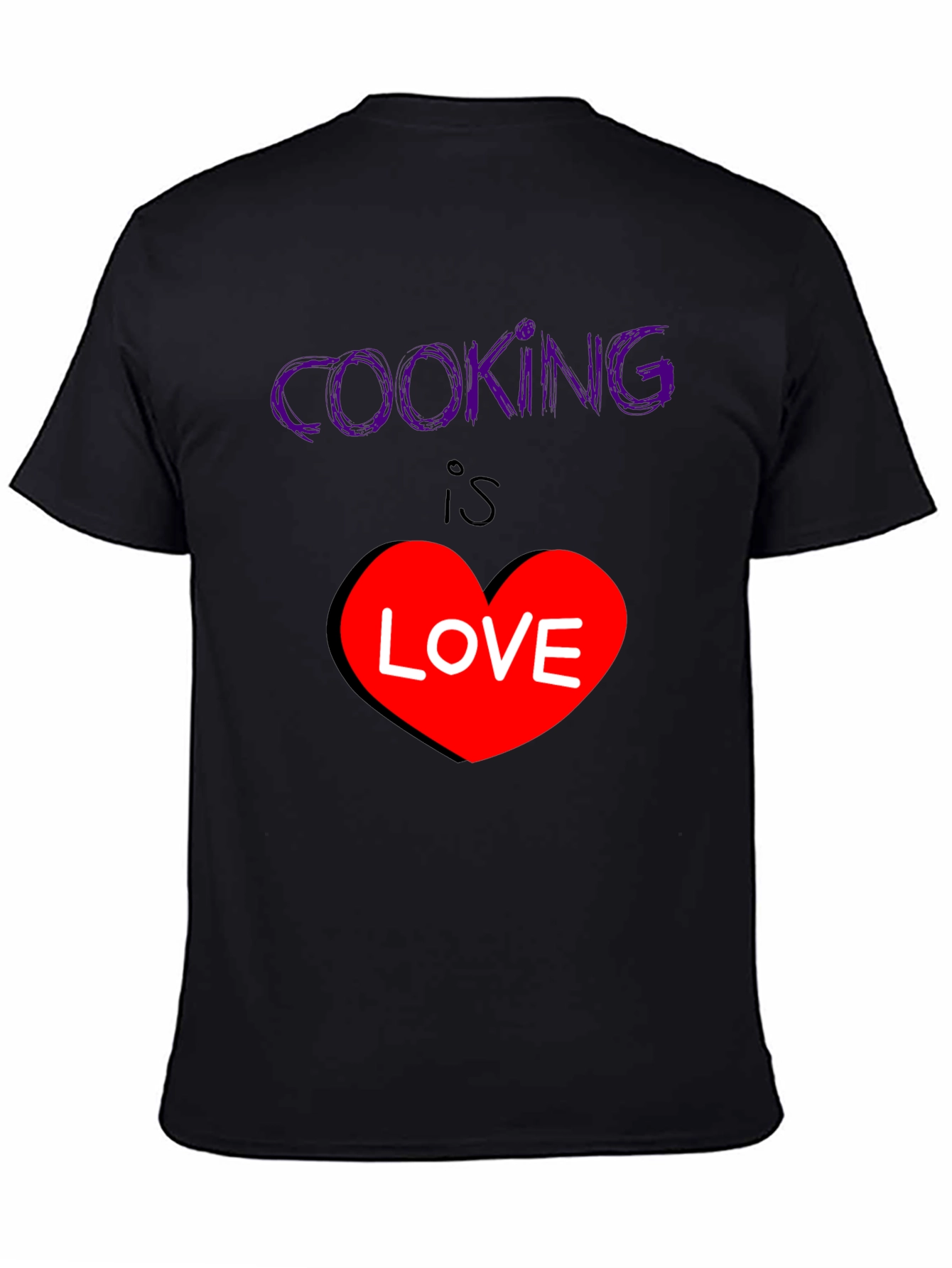 Black Cooking is Love T-Shirt - Stylish Graphic Tee view 4
