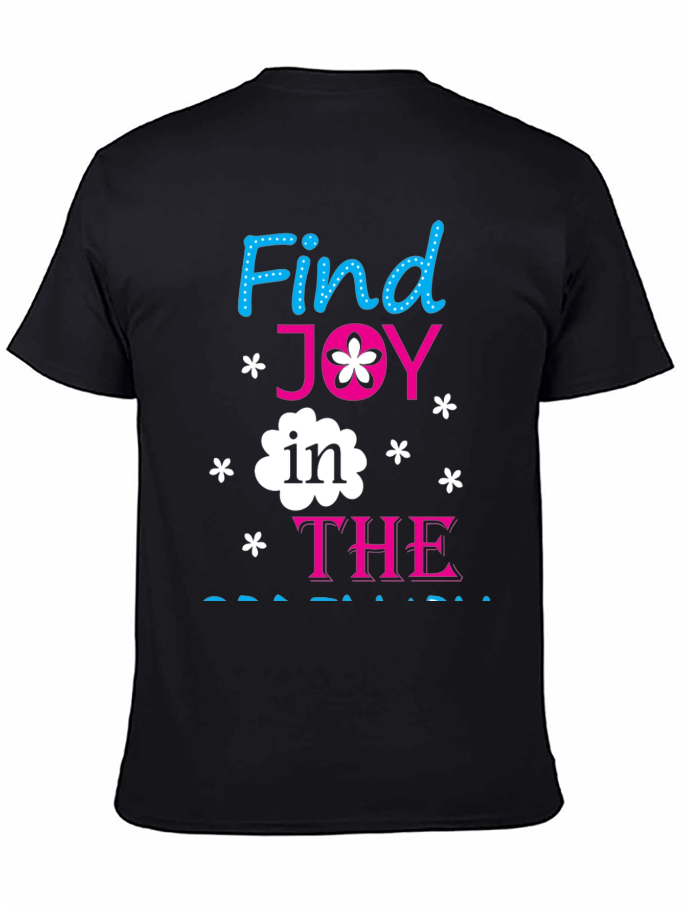 Black Find Joy in the Journey Graphic Tee view 4