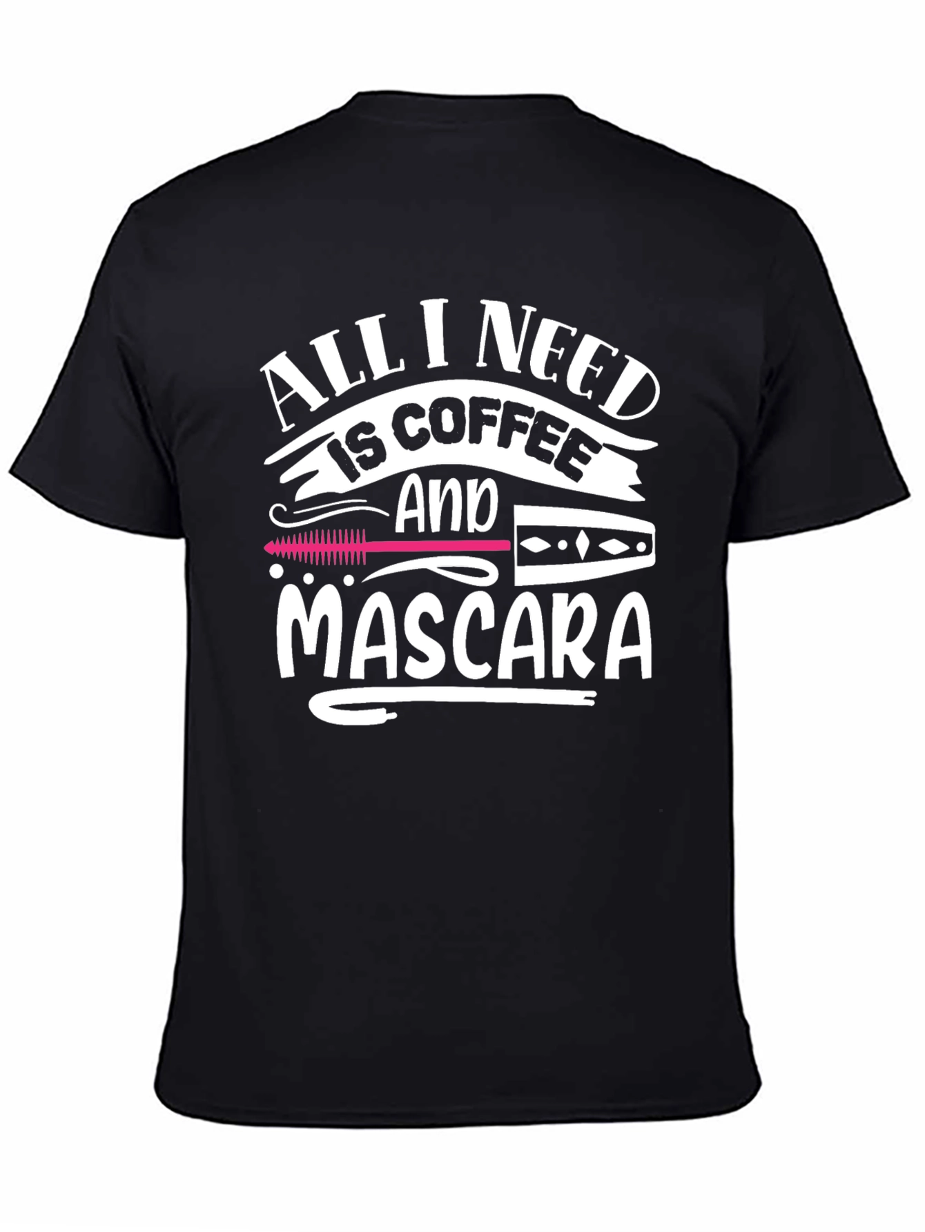 Black Coffee and Mascara Graphic Tee - Unisex Casual Top view 4