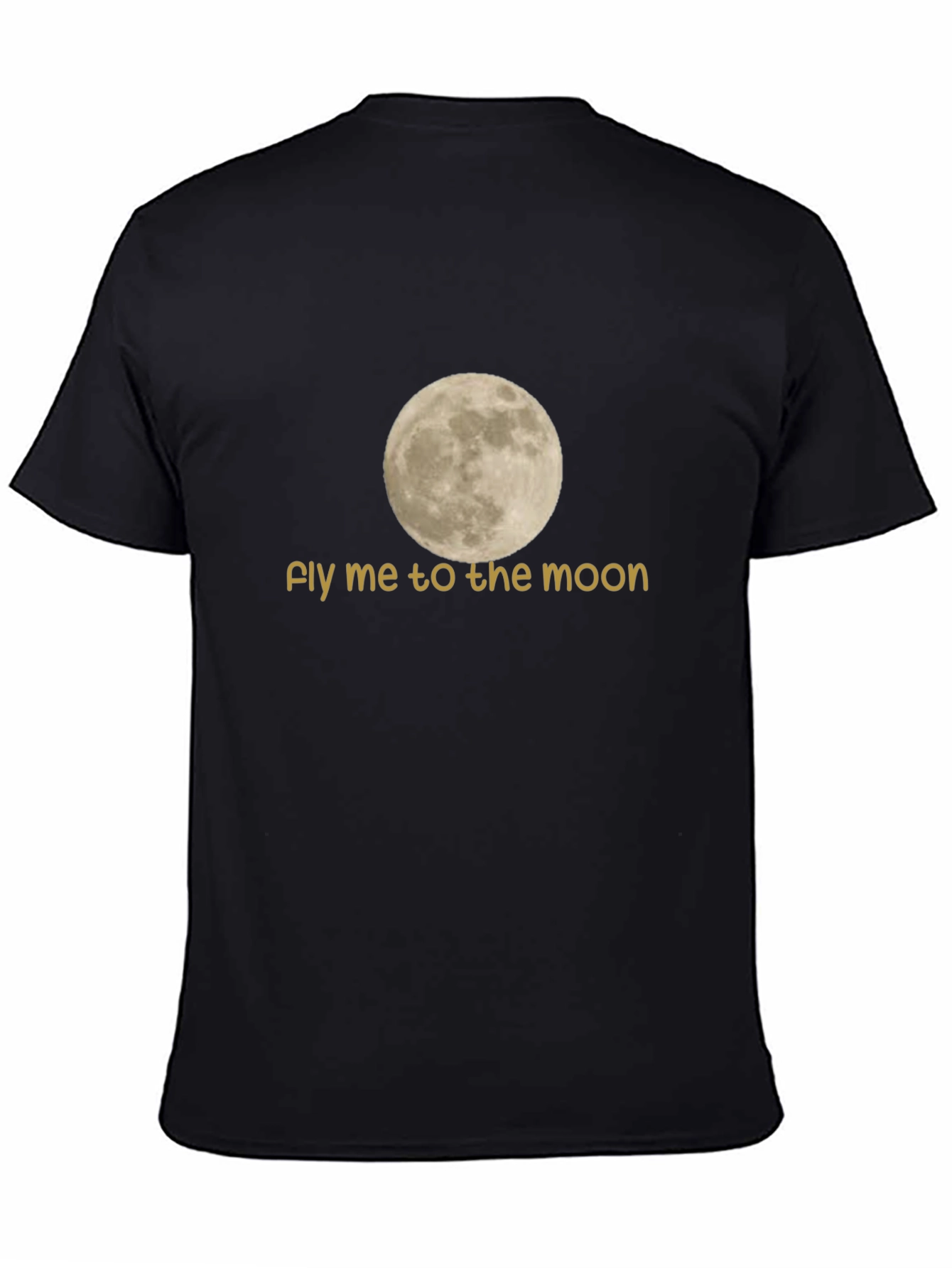 Black Fly Me To The Moon T-Shirt view 4