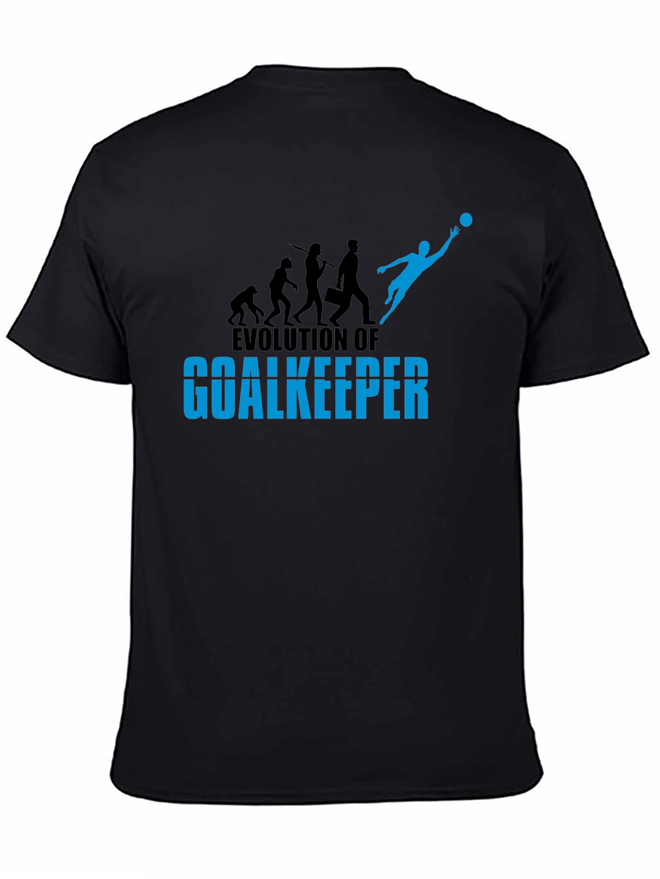 Black Evolution of Goalkeeper Graphic Tee view 4
