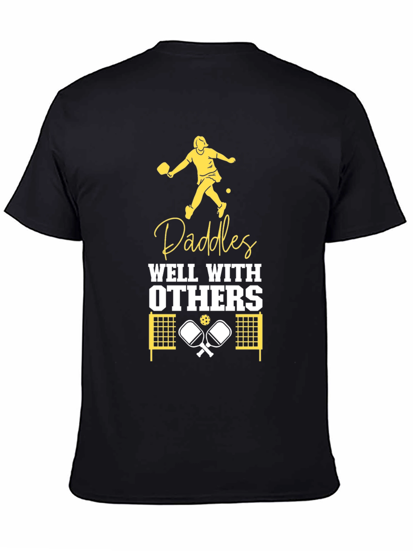 Black Paddles Well With Others Graphic Tee view 4
