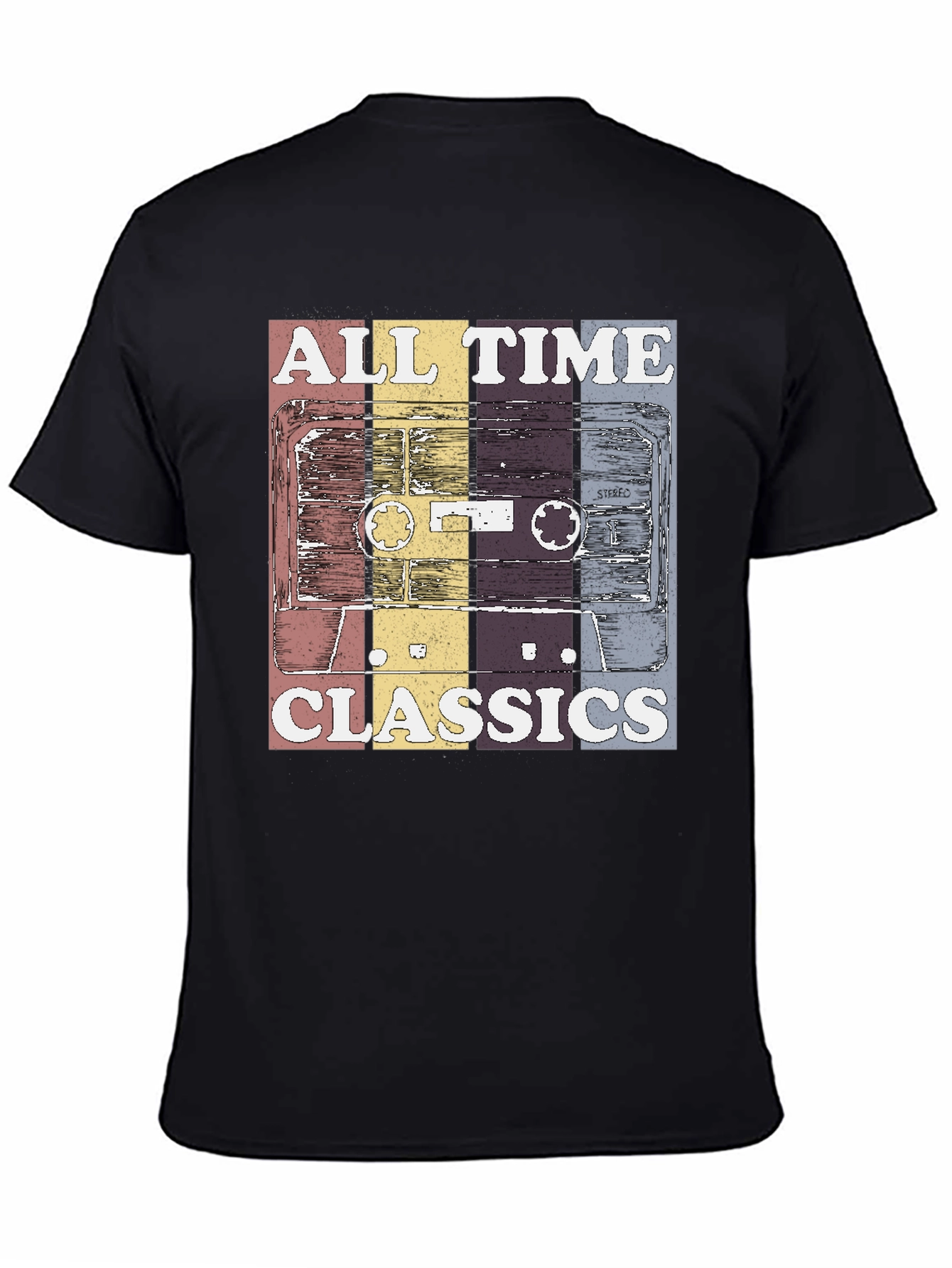 Black Retro "All Time Classics" Graphic Tee view 4