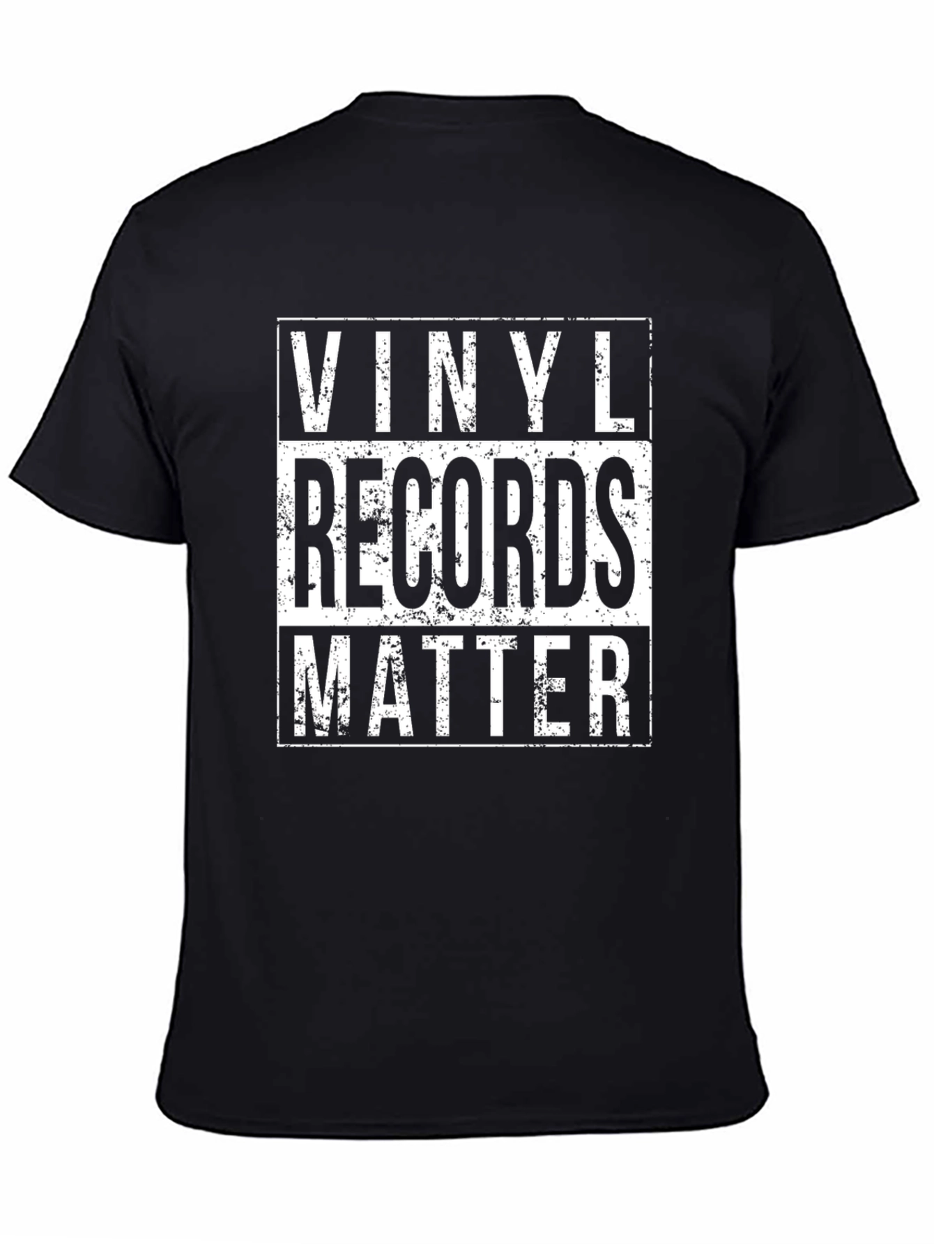 Black Vinyl Records Matter Graphic Tee - Music Lover's Shirt view 4