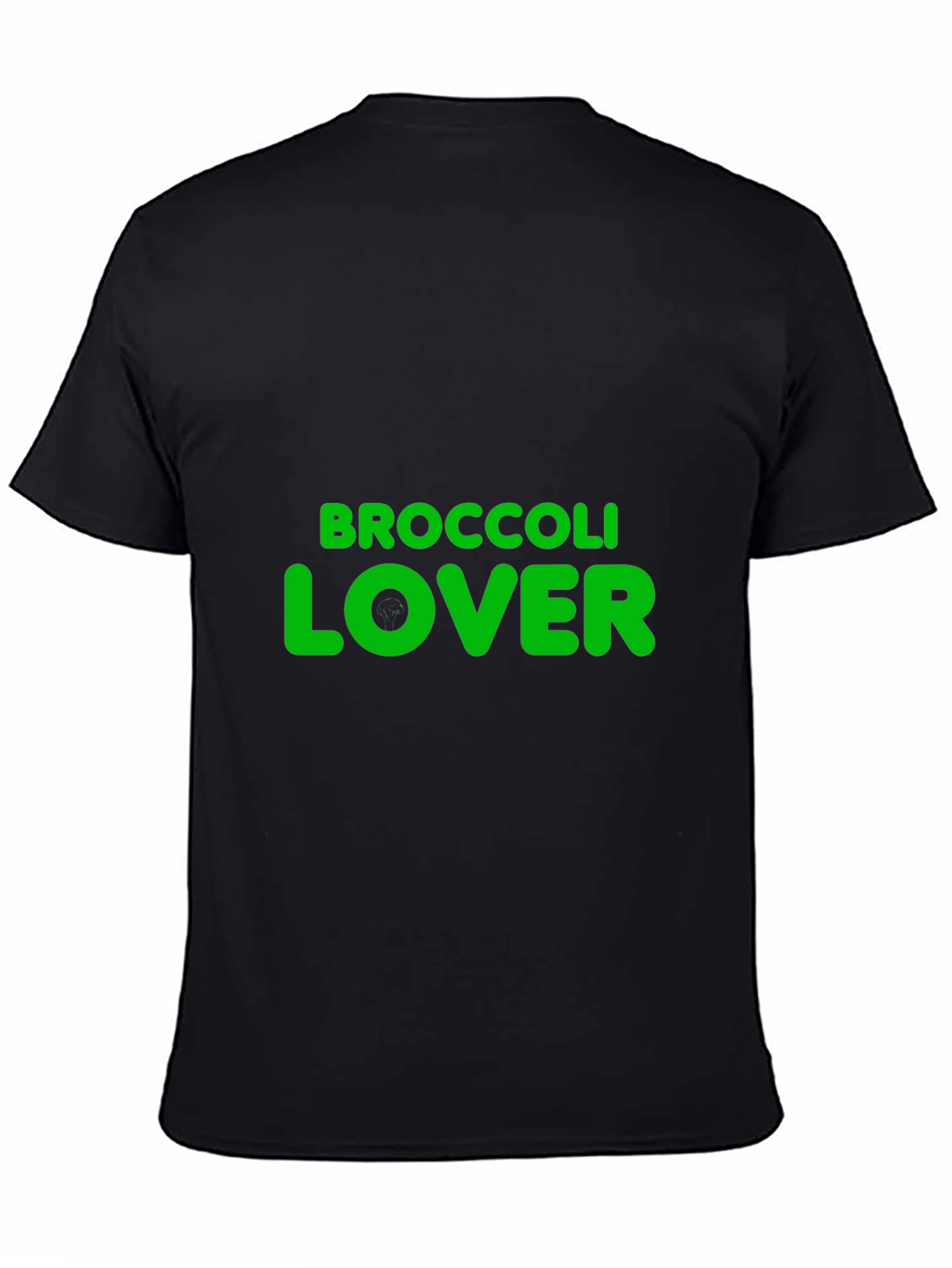 Black Broccoli Lover Graphic T-Shirt - Black view 4