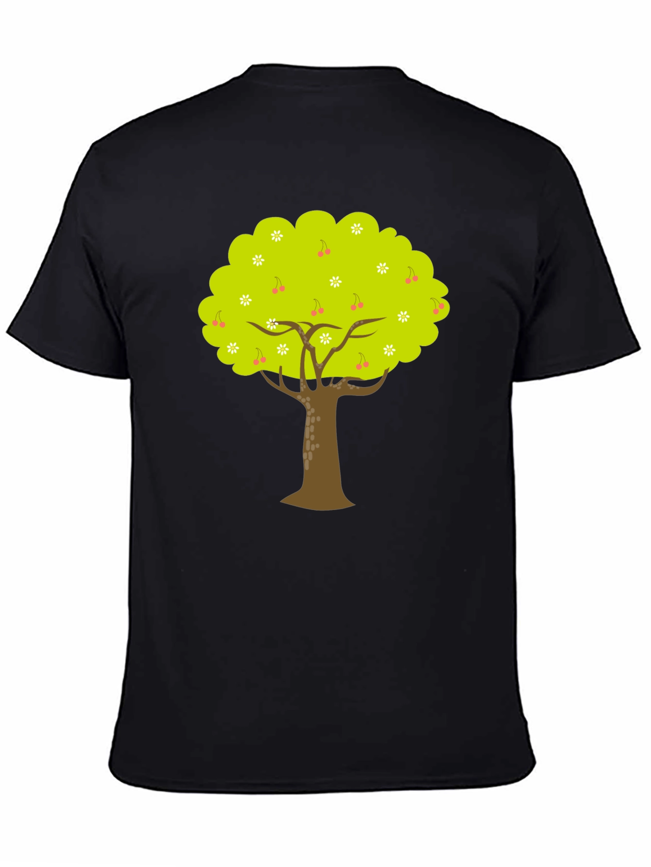 Black Tree Graphic Black Tee - Nature Inspired Design view 4
