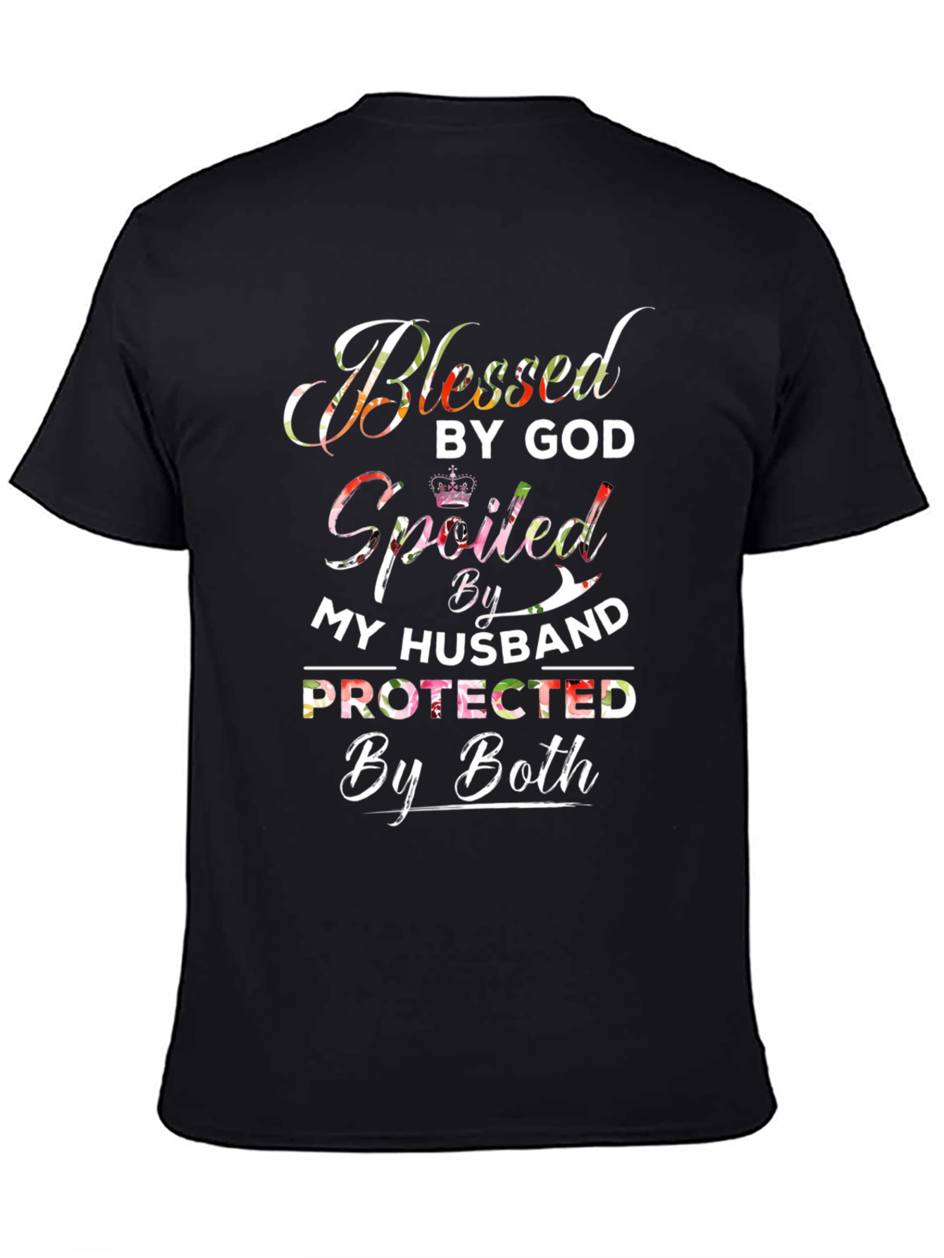 Black Blessed, Spoiled, Protected Graphic T-Shirt view 4