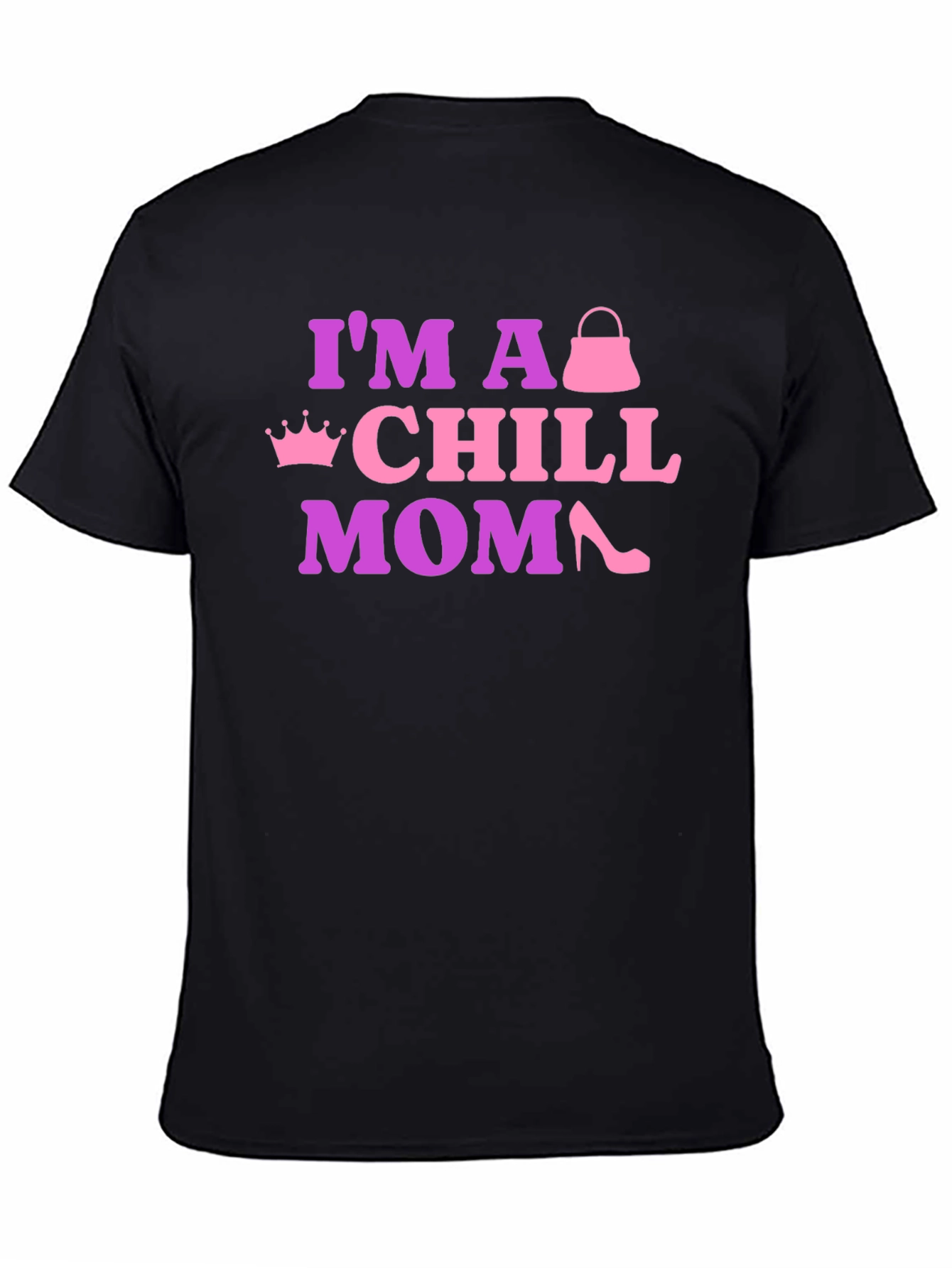 Black Chill Mom Graphic Tee - Fun & Stylish view 4
