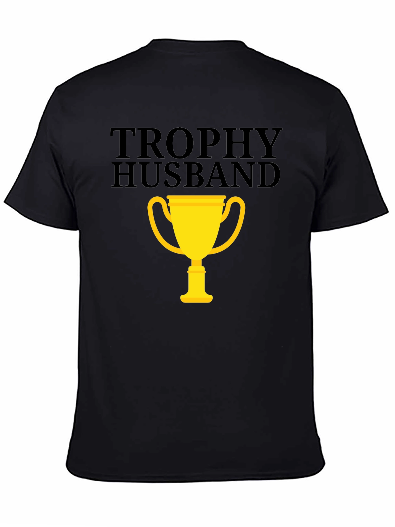 Black Trophy Husband Black Graphic Tee view 4