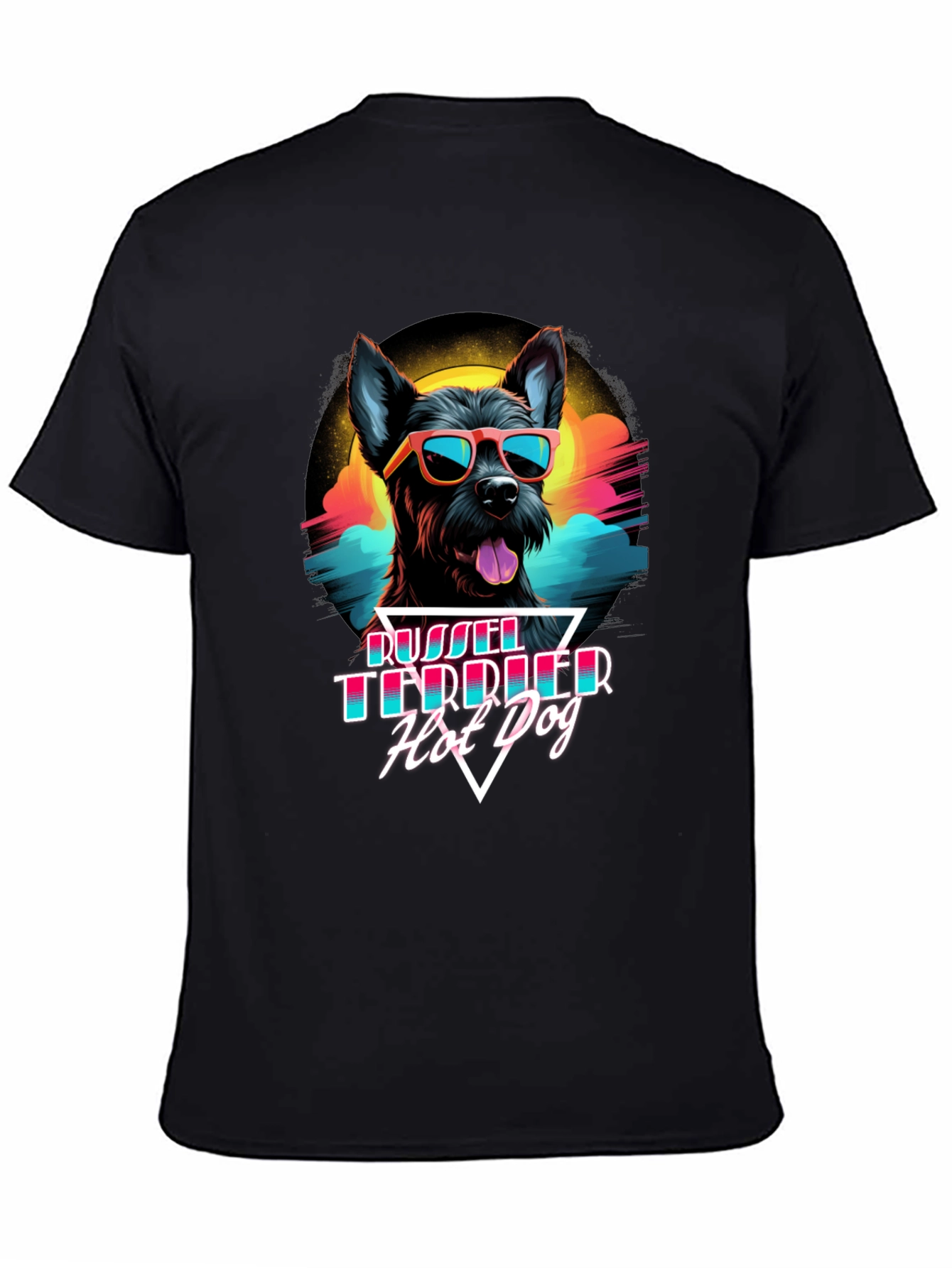 Black Cool Dog T-Shirt view 4
