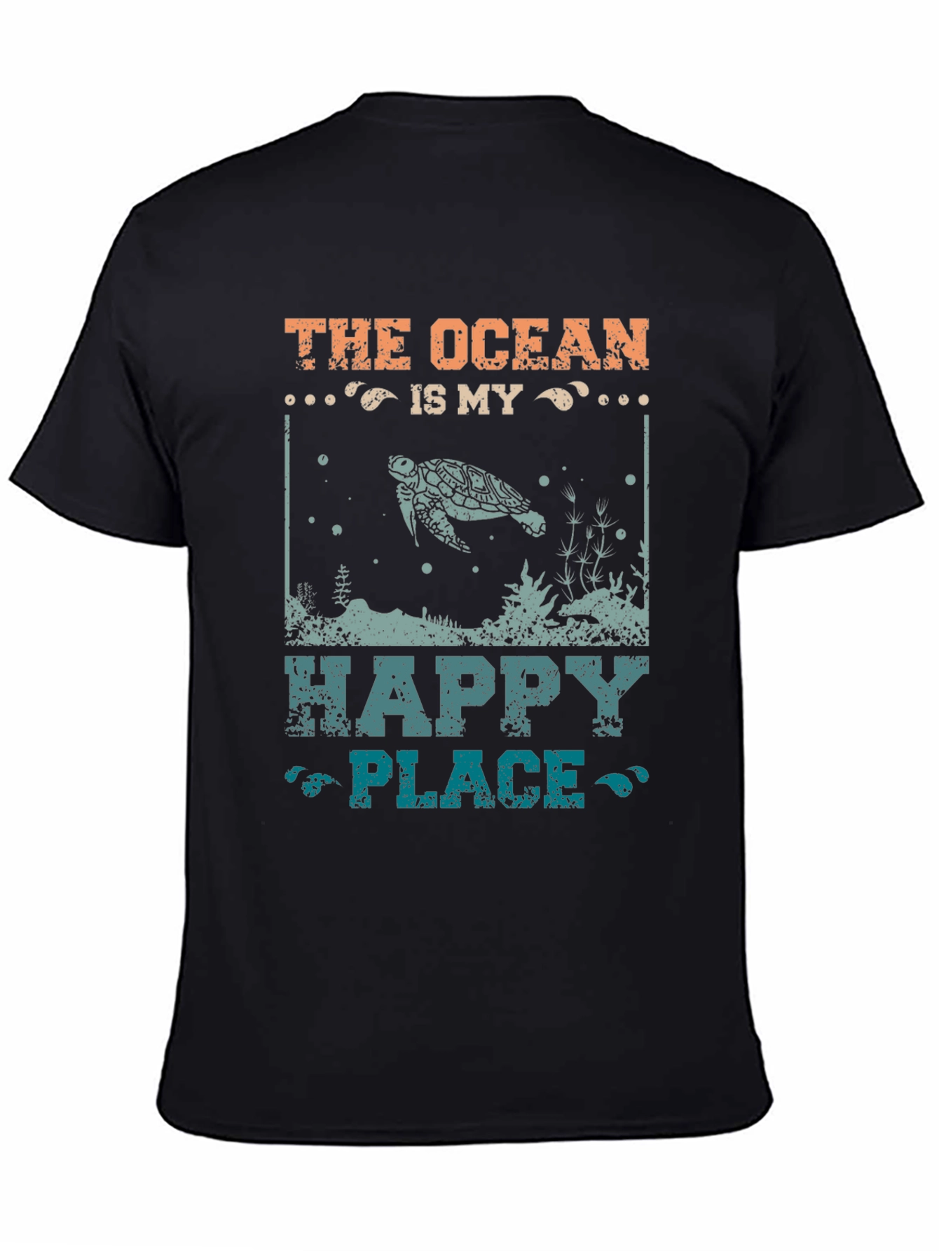 Black Ocean Is My Happy Place Graphic Tee view 4