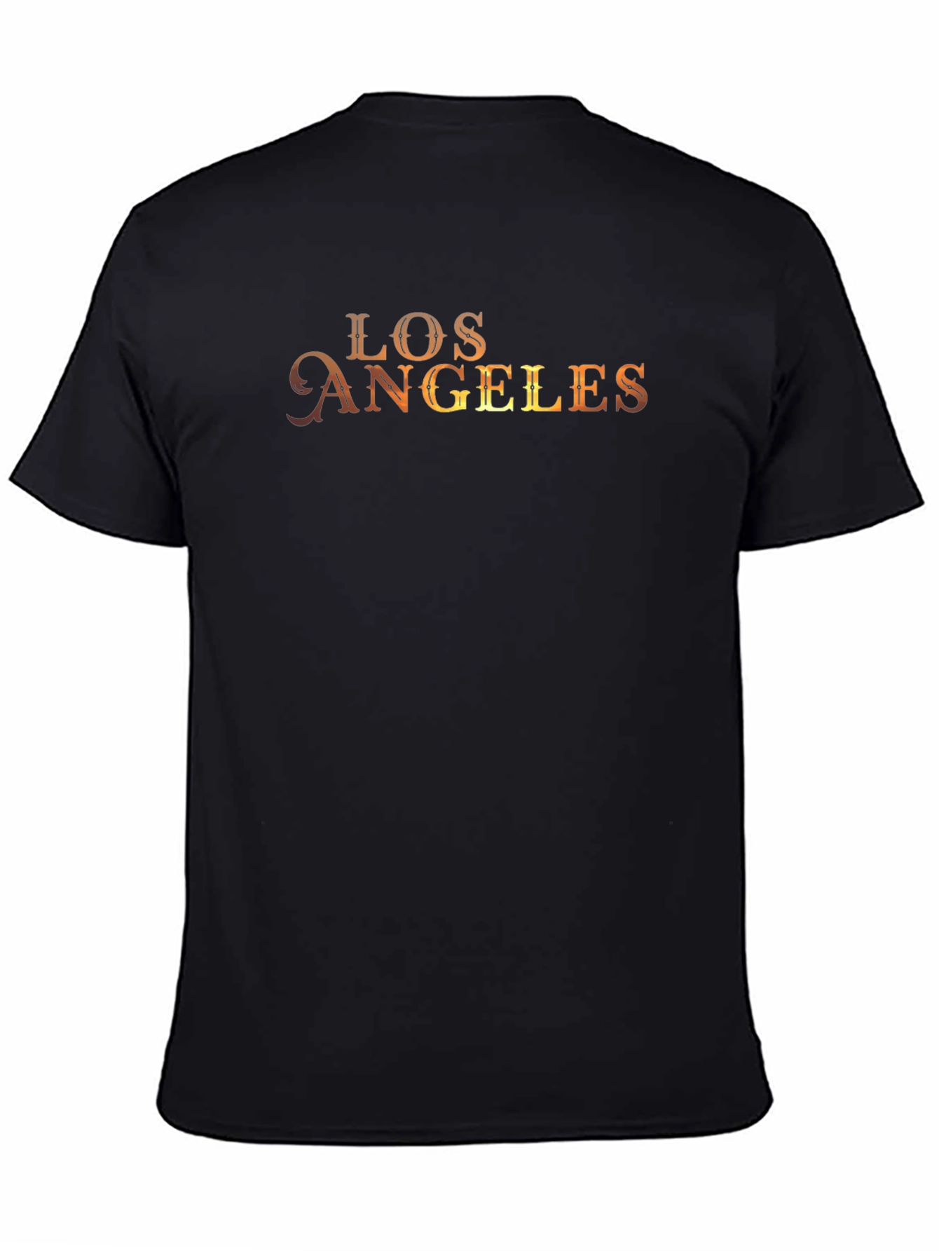 Black Los Angeles Graphic Print Black T-Shirt view 4
