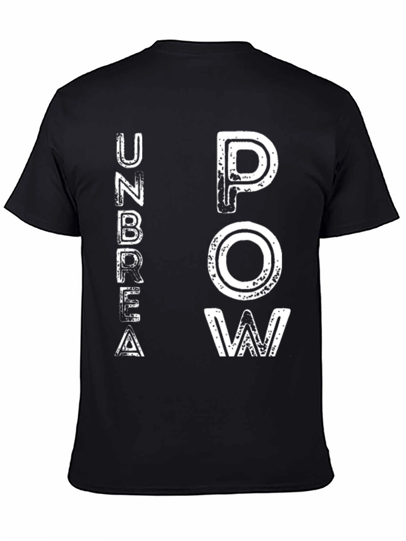 Black UNBREAK POW Graphic T-Shirt view 4