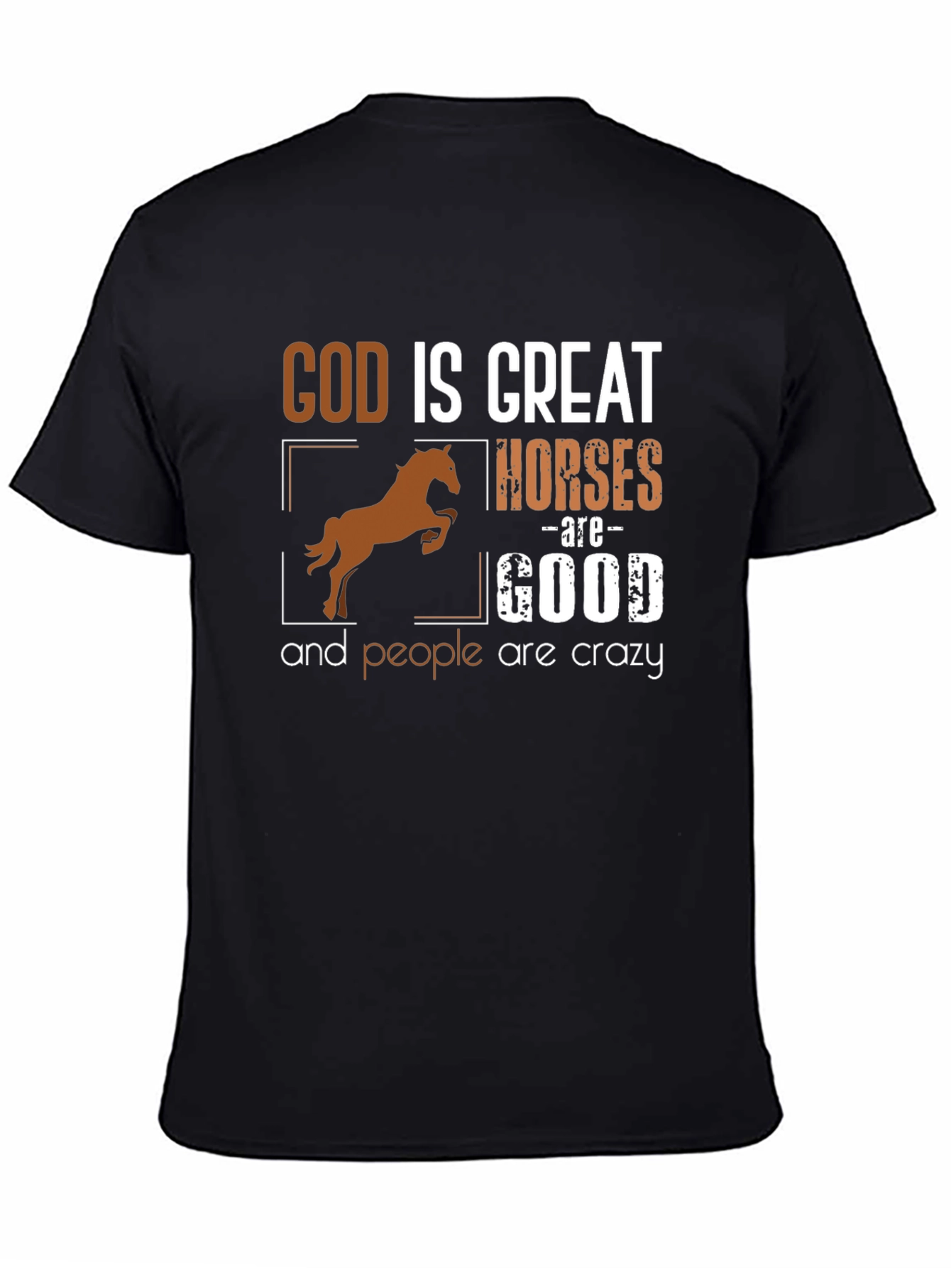 Black God is Great, Horses are Good T-Shirt view 4