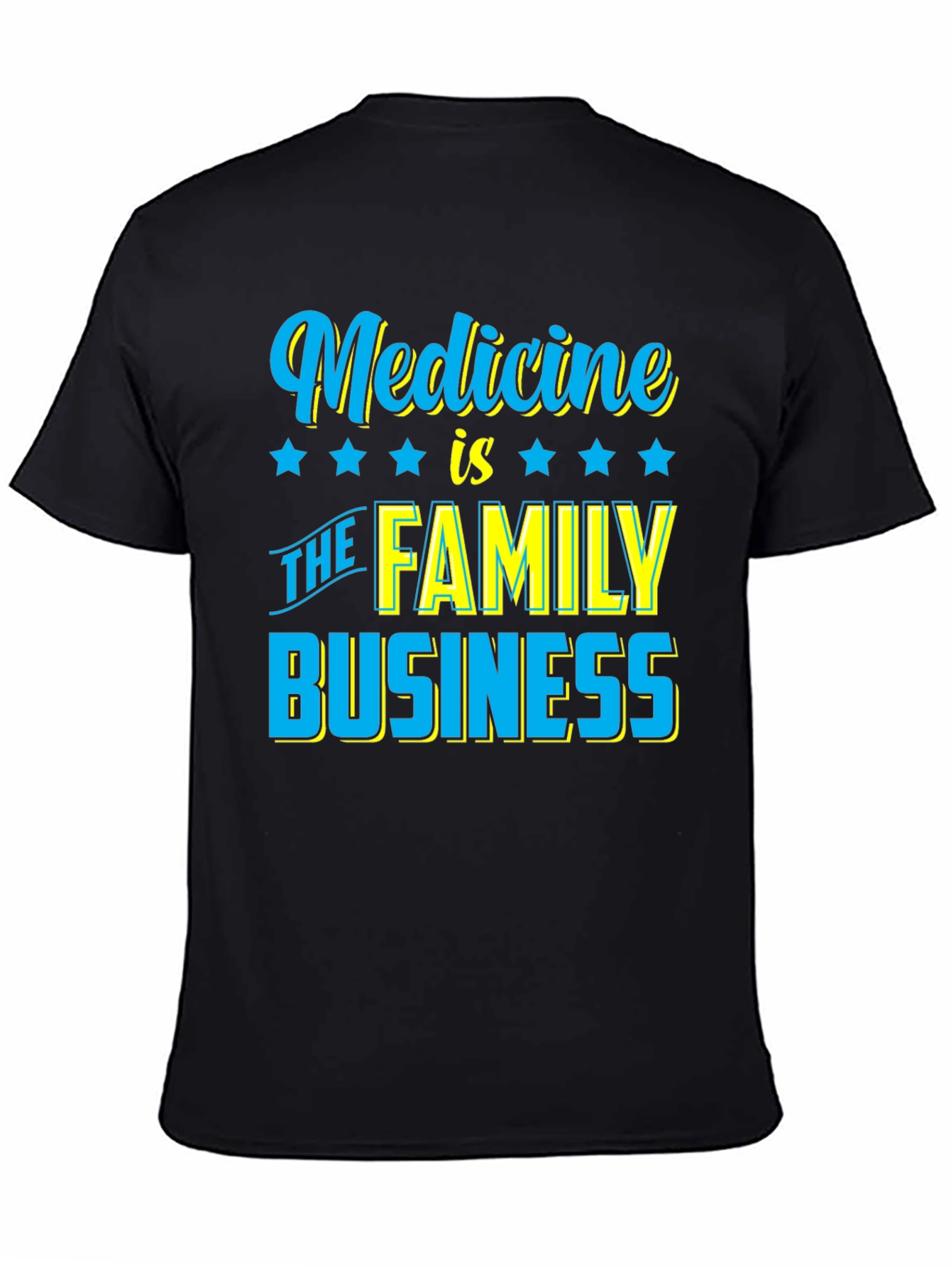 Black Medicine is The Family Business T-Shirt view 4