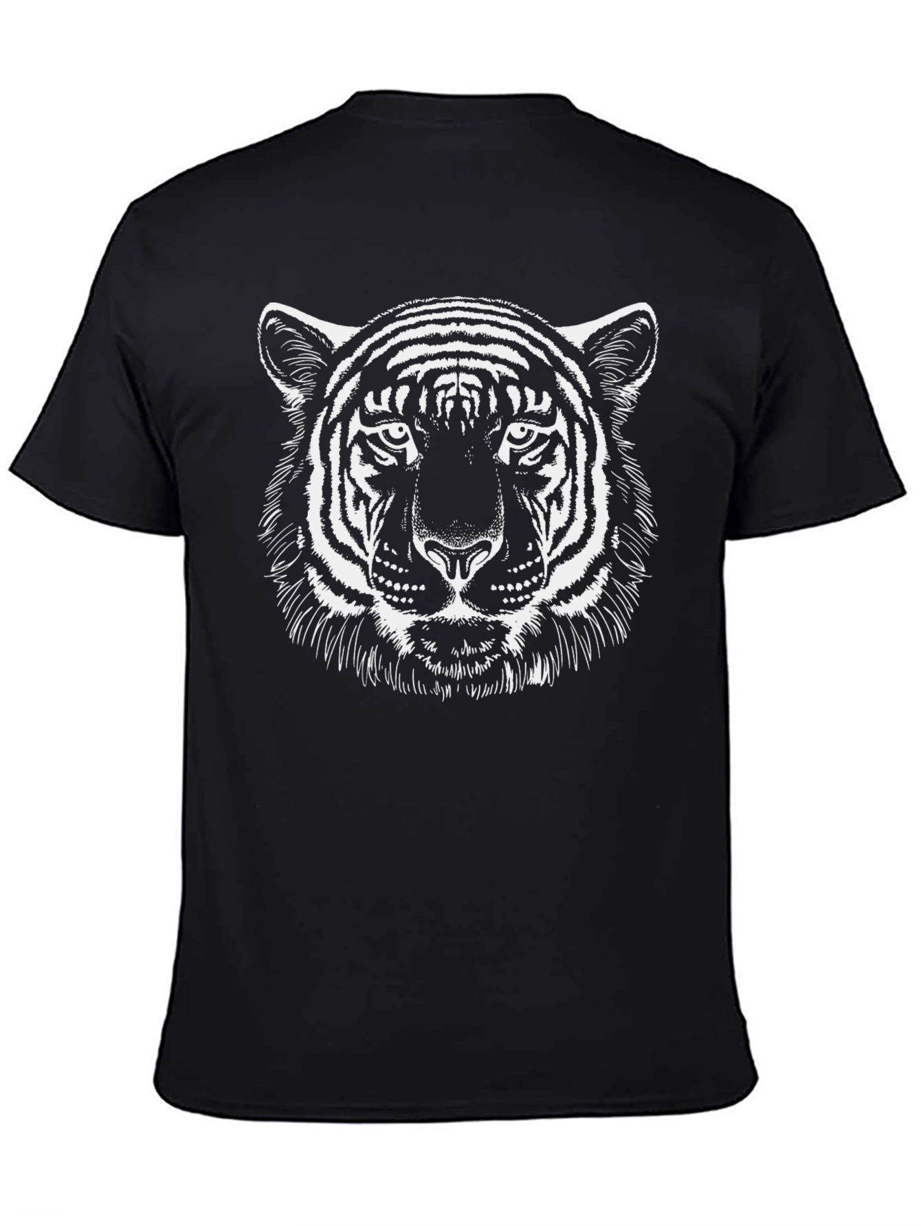 Black Black Tiger Graphic Tee - Fierce Style view 4
