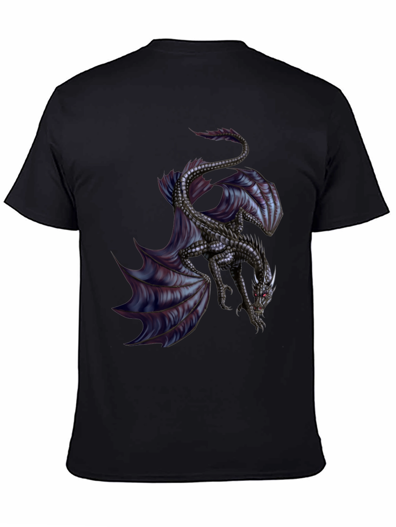 Black Dragon Graphic Black T-Shirt view 4