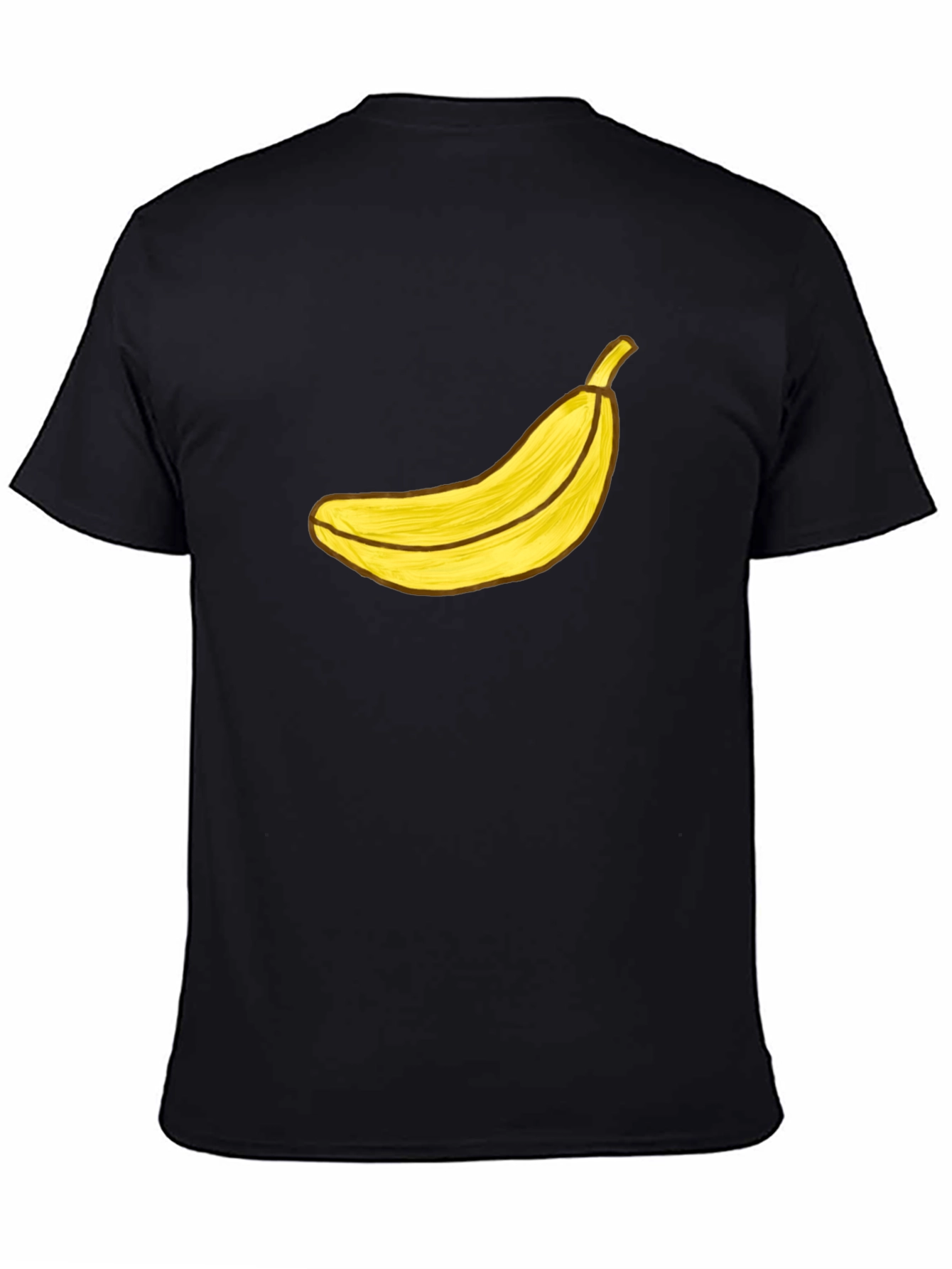 Black Banana Graphic Black T-Shirt - Funky Fruit Tee view 4