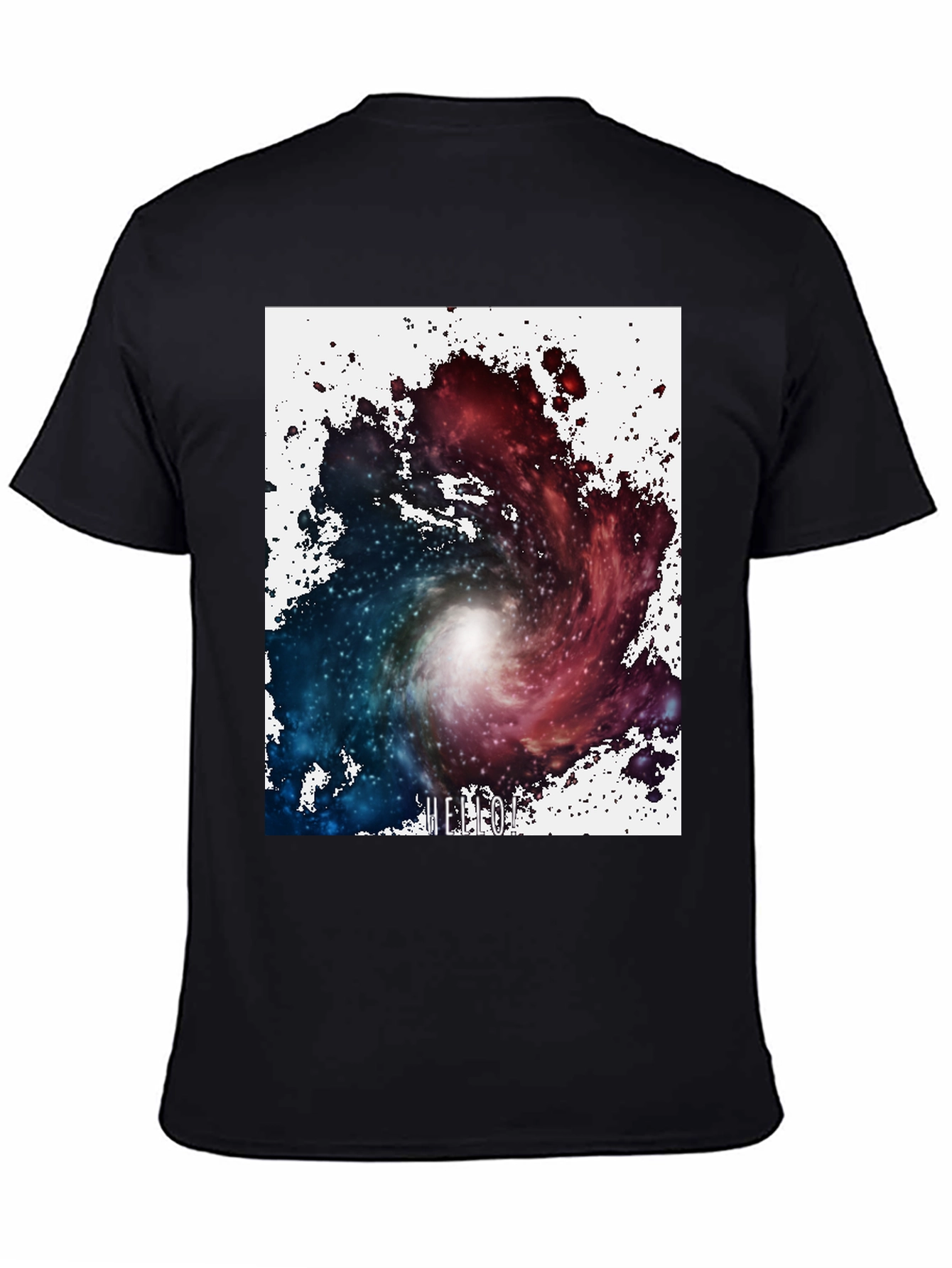 Black Nebula Graphic T-Shirt - Unique Galaxy Design view 4