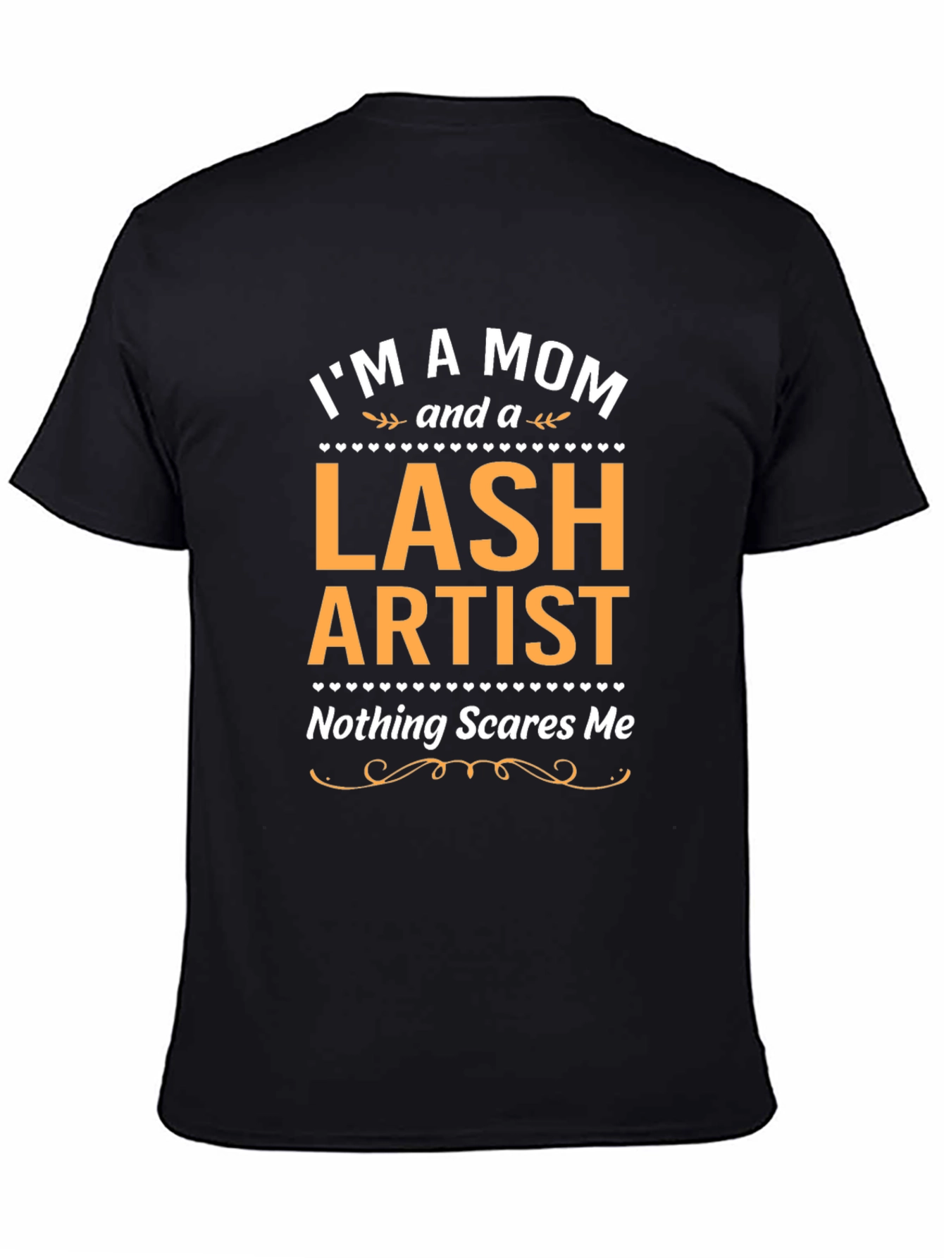Black Mom Lash Artist T-Shirt - Nothing Scares Me view 4