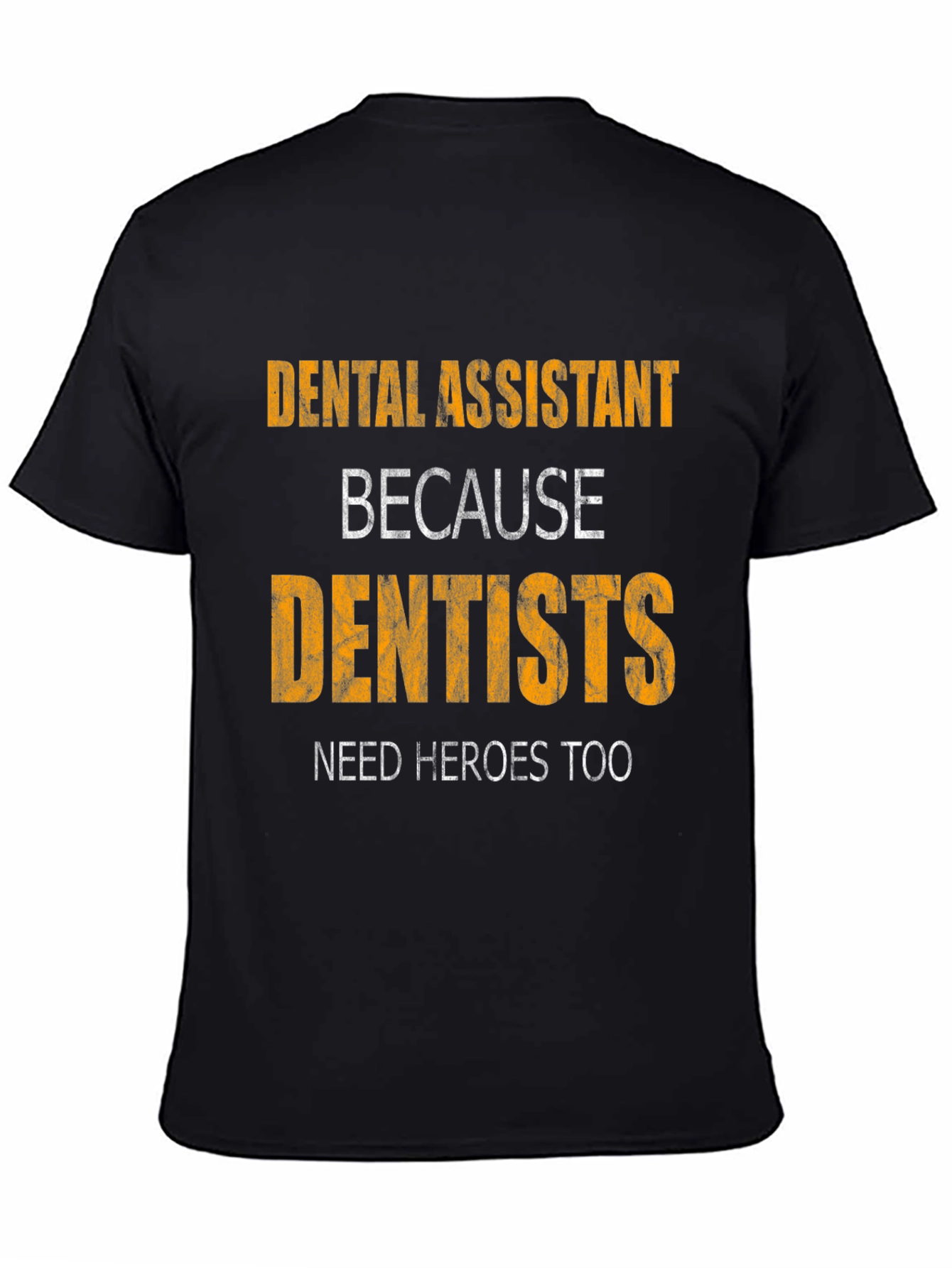 Black Dental Assistant Hero Tee view 4