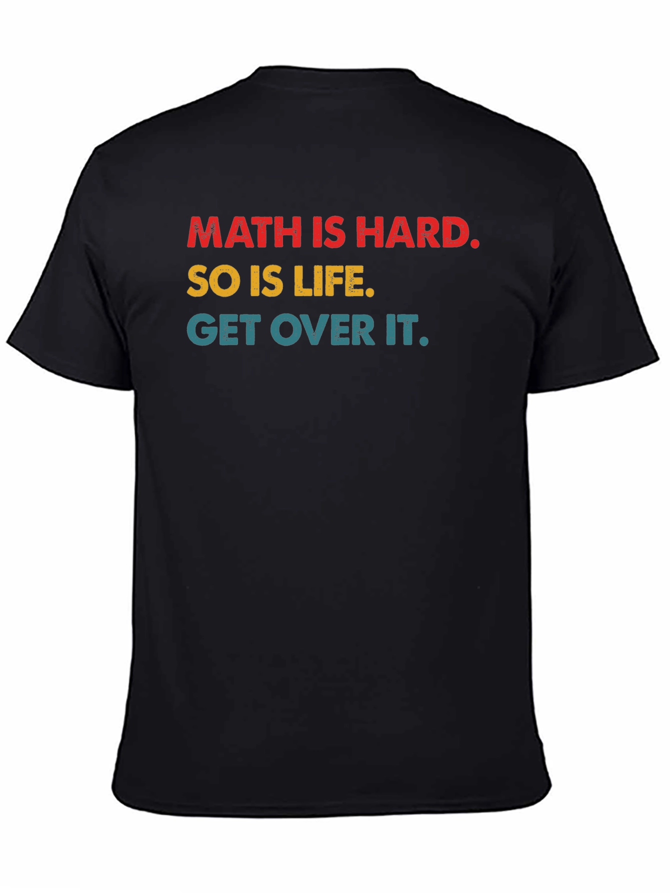 Black Math is Hard Graphic Tee - Men's Short Sleeve T-Shirt view 4
