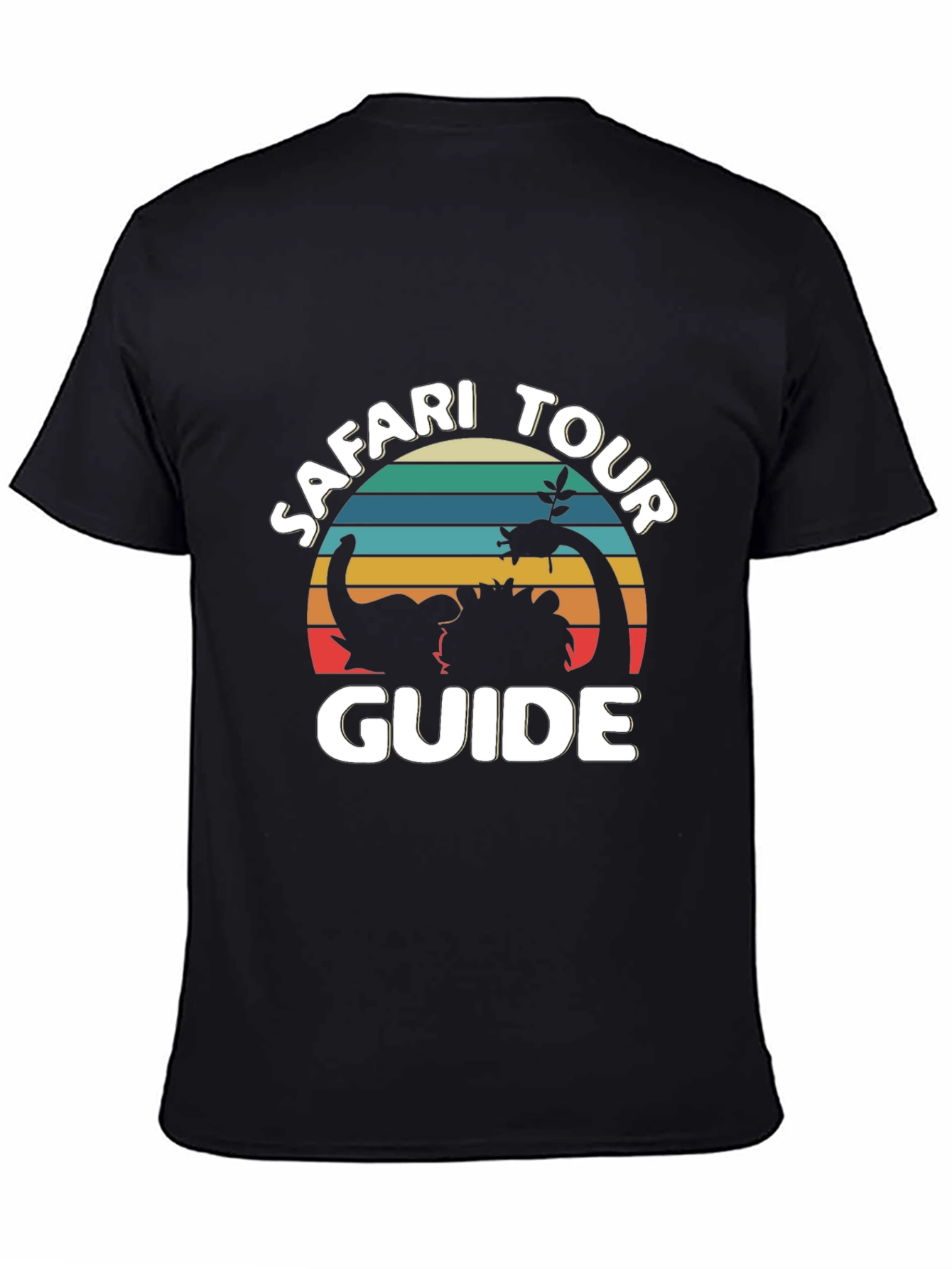 Black Safari Tour Guide Graphic Tee - Black view 4