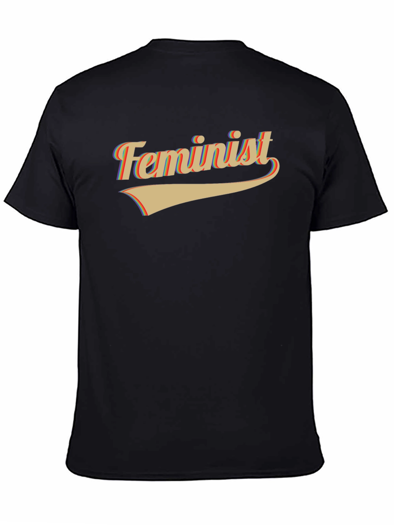 Black Retro Feminist Graphic Tee view 4