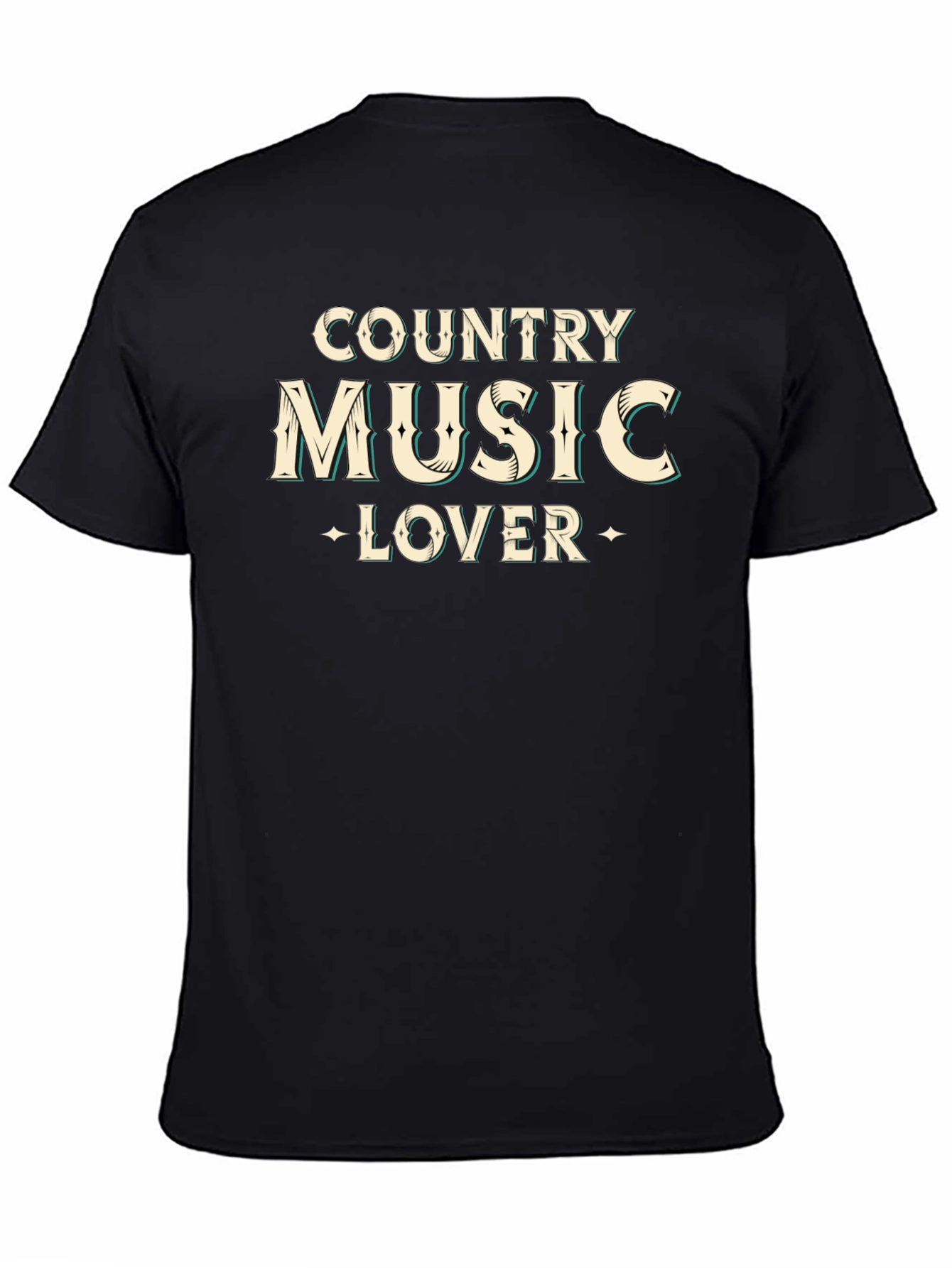 Black Country Music Lover Graphic Tee view 4