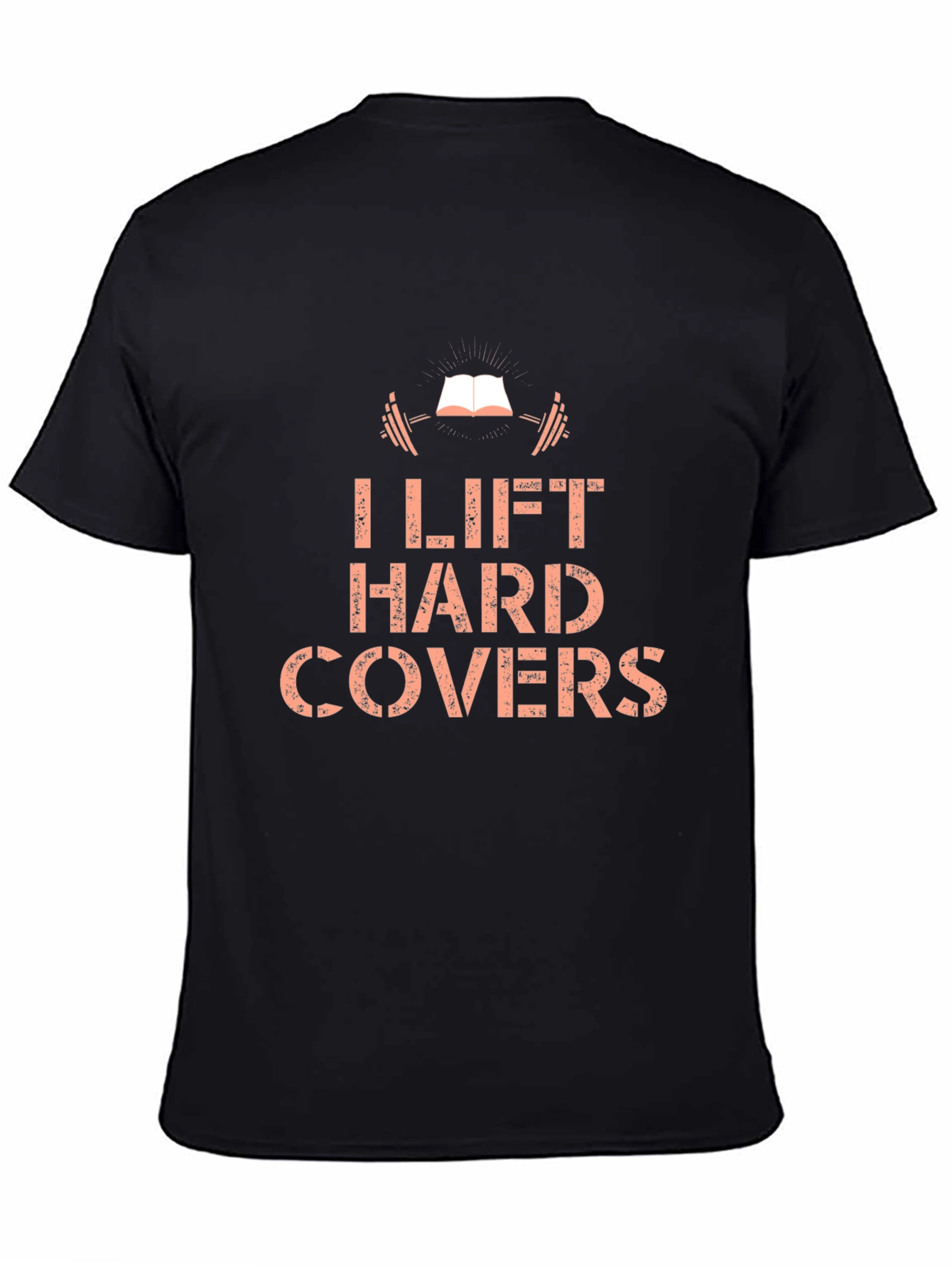 Black I Lift Hard Covers Black Graphic T-Shirt view 4