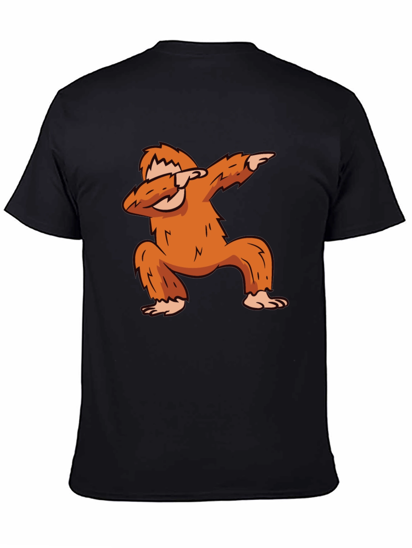 Black Bigfoot Dabbing Graphic Tee - Black view 4