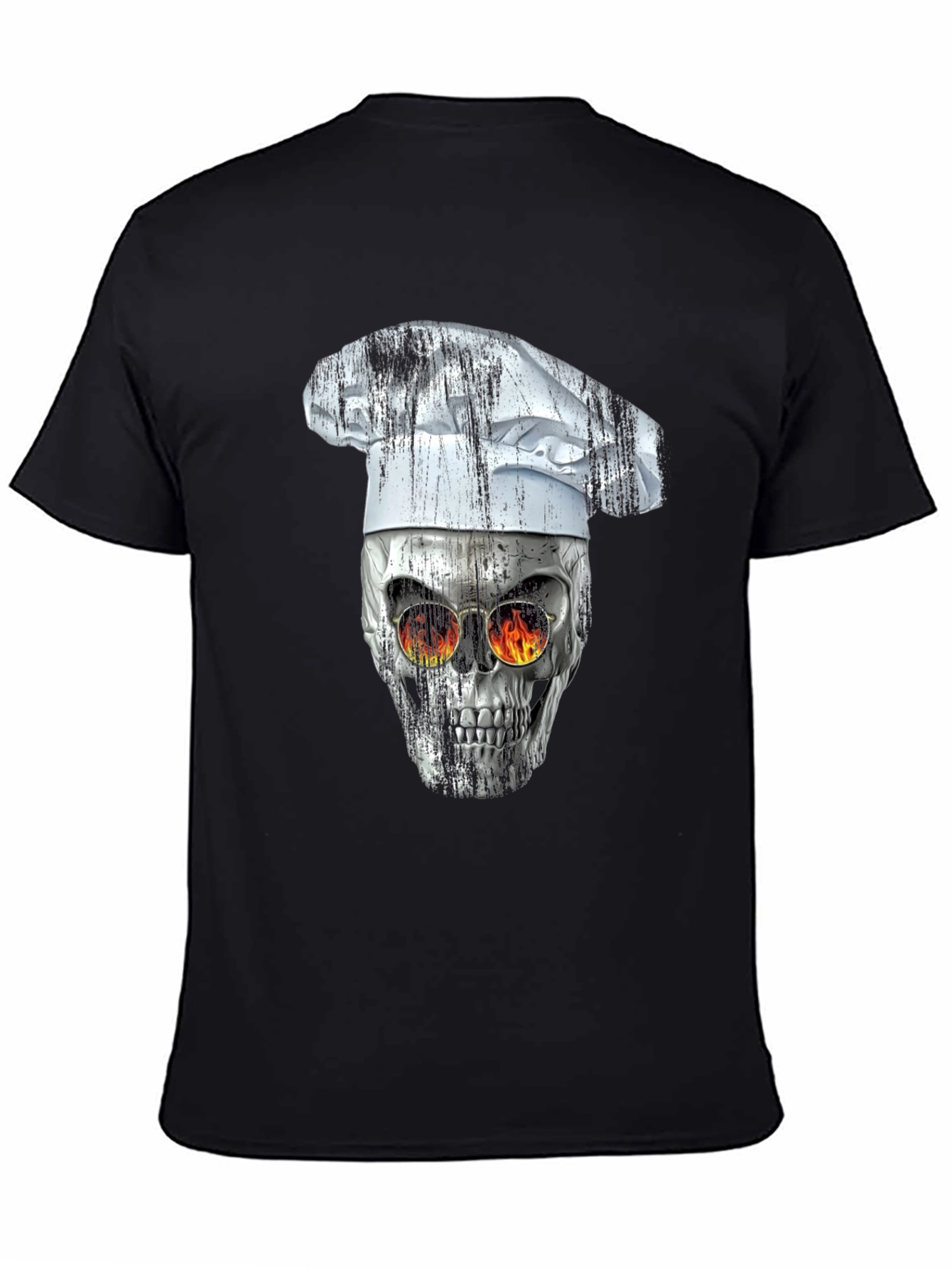 Black Skull Chef T-Shirt view 4