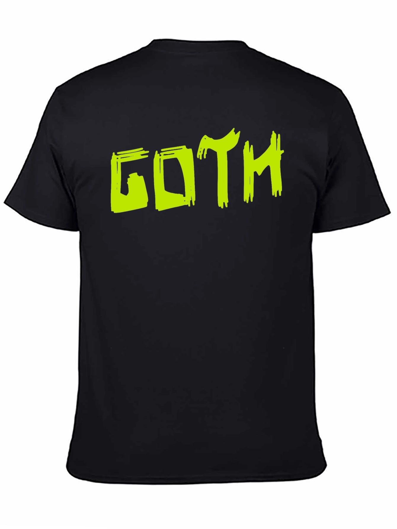 Black Goth Graphic Tee - Edgy Style view 4