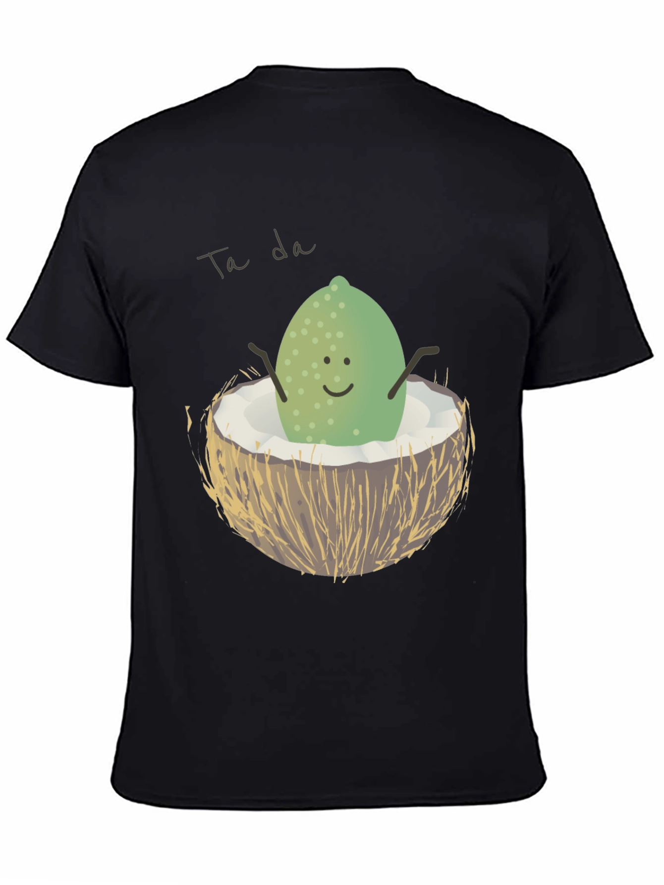 Black Ta Da! Lime in Coconut Graphic Tee view 4