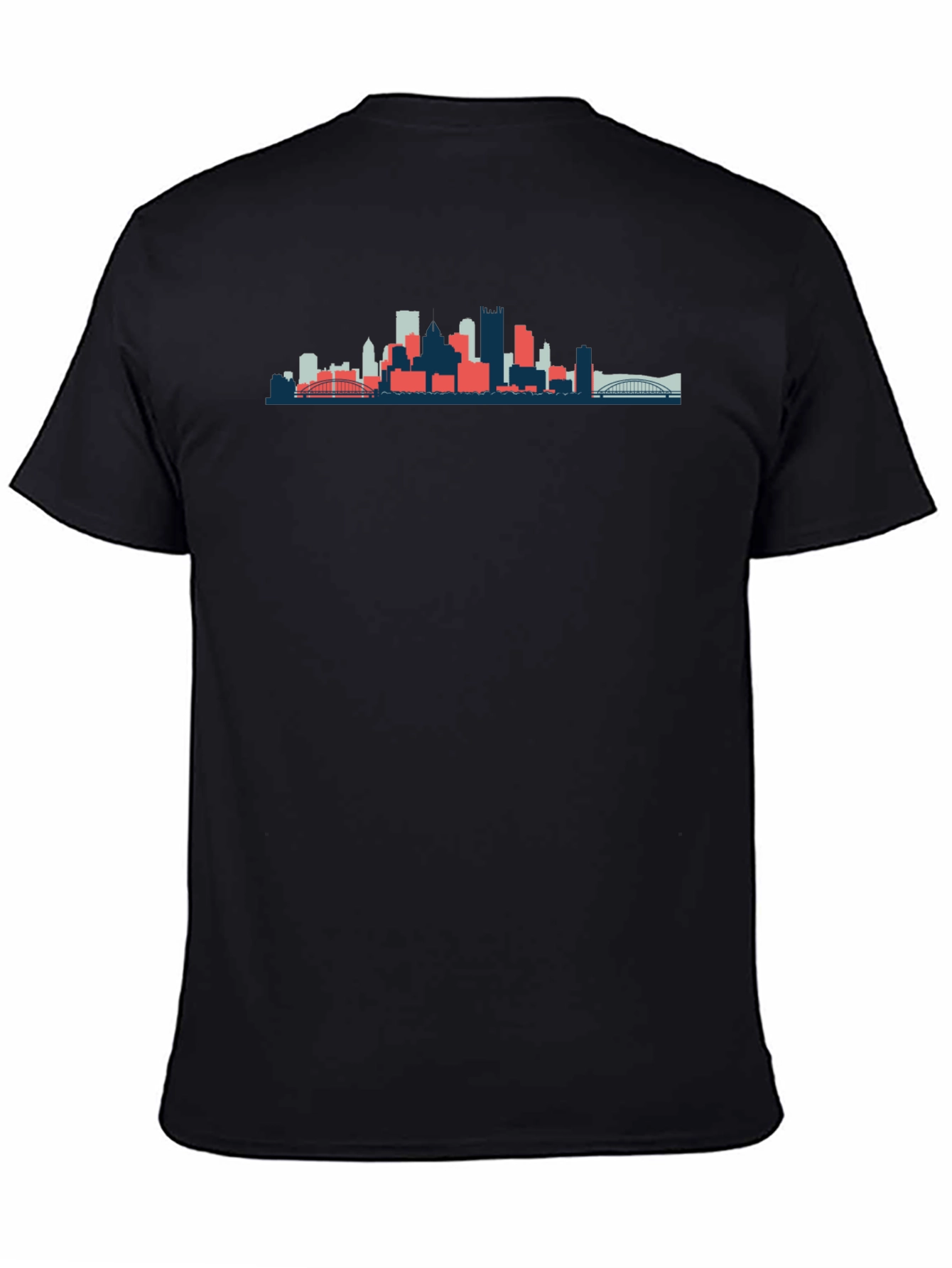 Black Cityscape Graphic Tee - Modern Style view 4