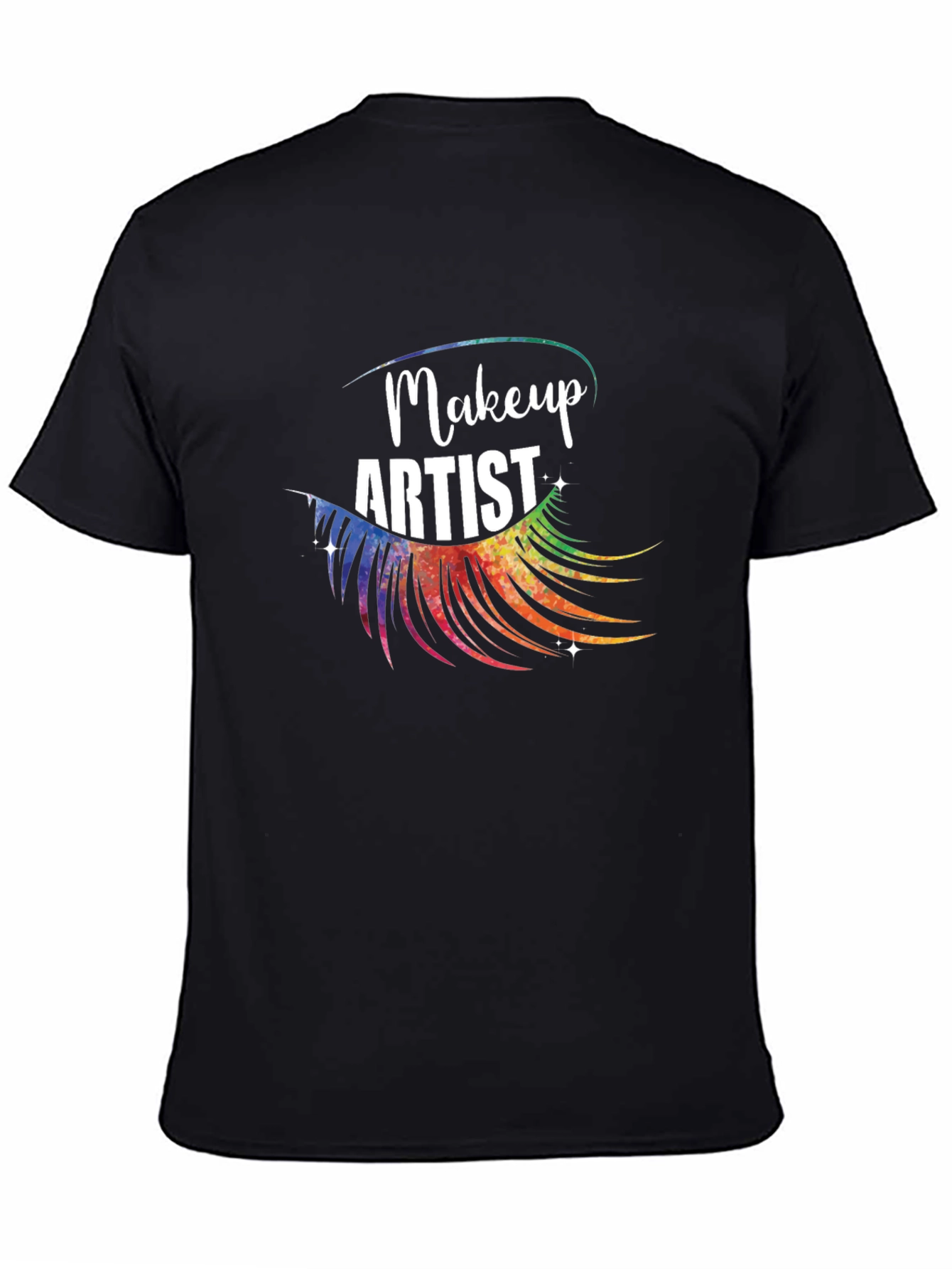 Black Makeup Artist Graphic Tee - Stylish & Comfortable view 4