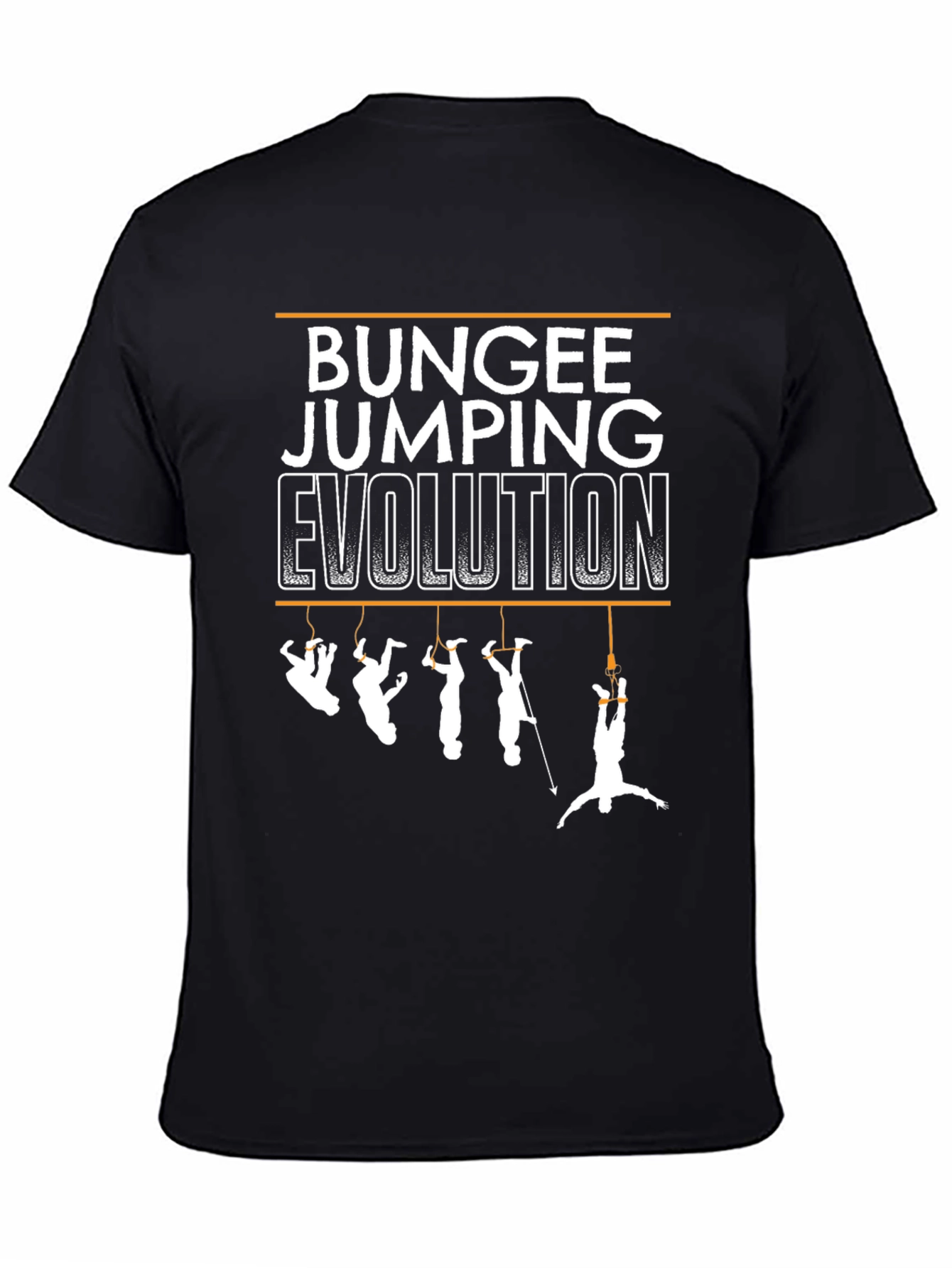 Black Bungee Jumping Evolution T-Shirt view 4