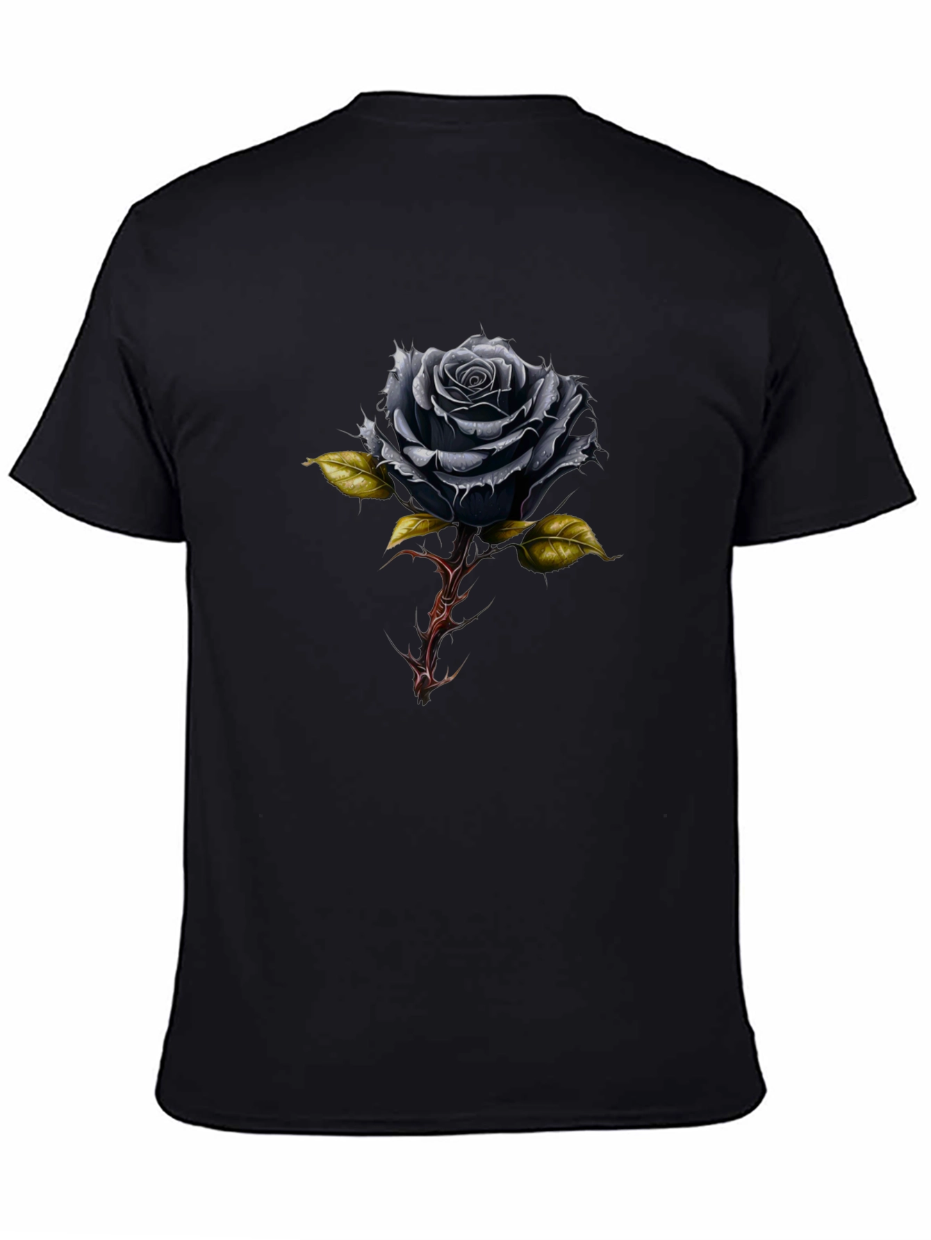 Black Black Rose Graphic Tee view 4