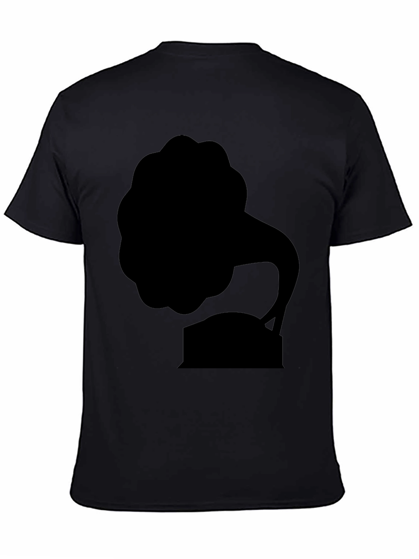 Black Retro Phonograph Black T-Shirt Vintage Music Style view 4
