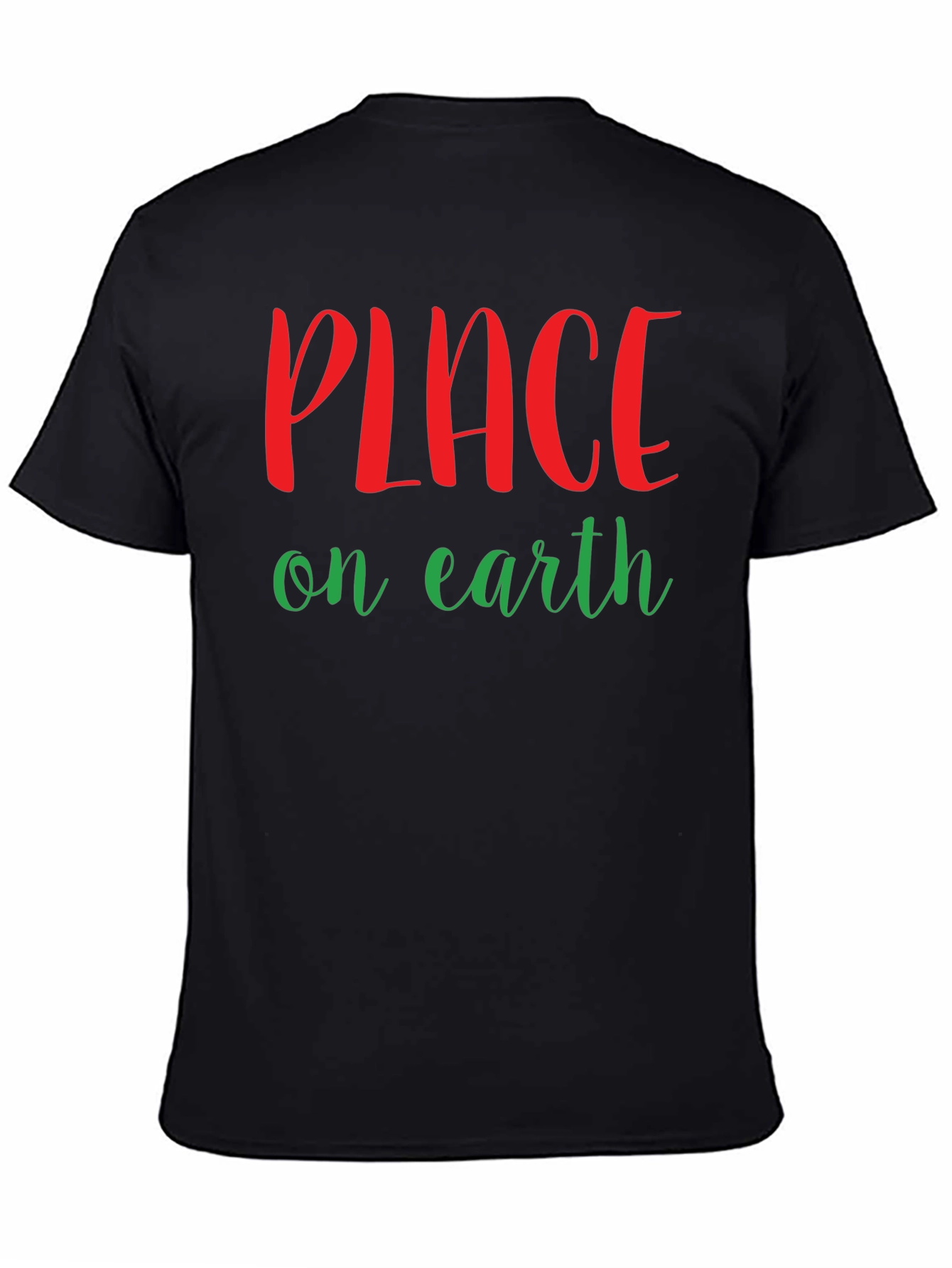 Black Peace On Earth Graphic T-Shirt view 4