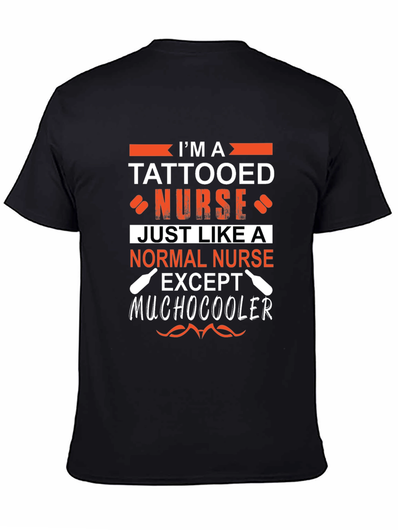 Tattooed Nurse Graphic T-Shirt - Unique Nurse Apparel - 4