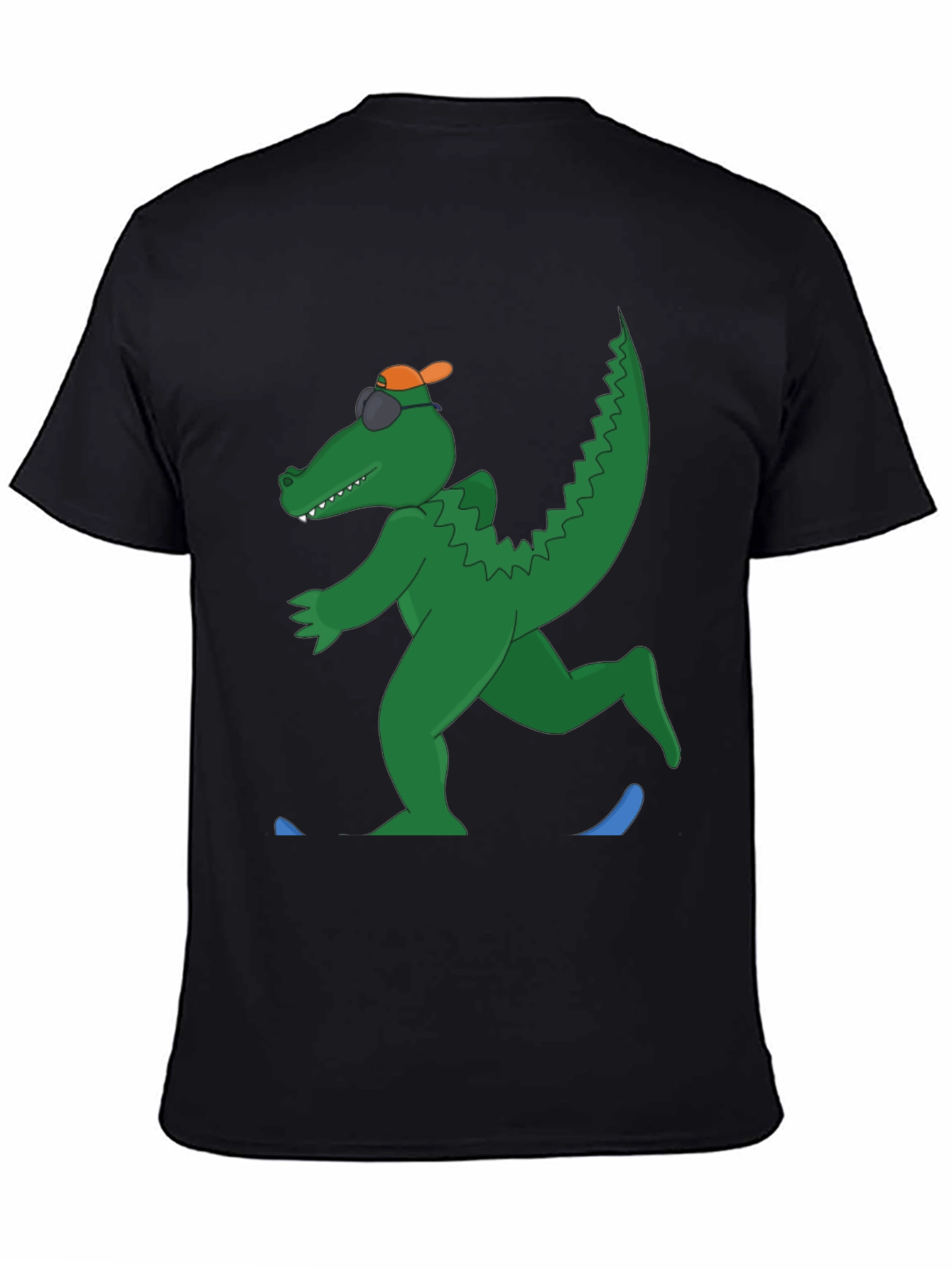 Black Cool Gator Graphic Tee view 4