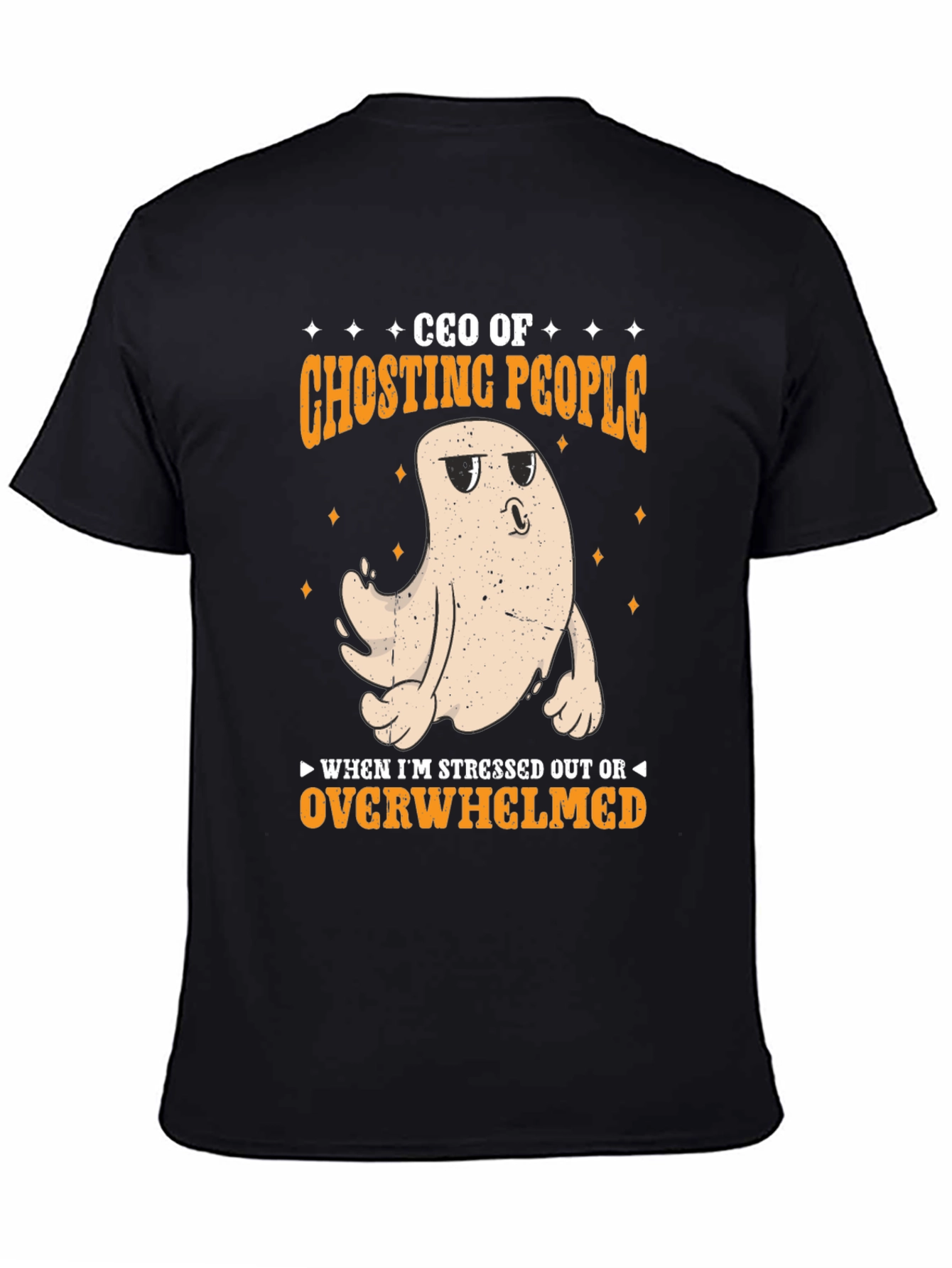 Black CEO of Ghosting People Graphic Tee view 4