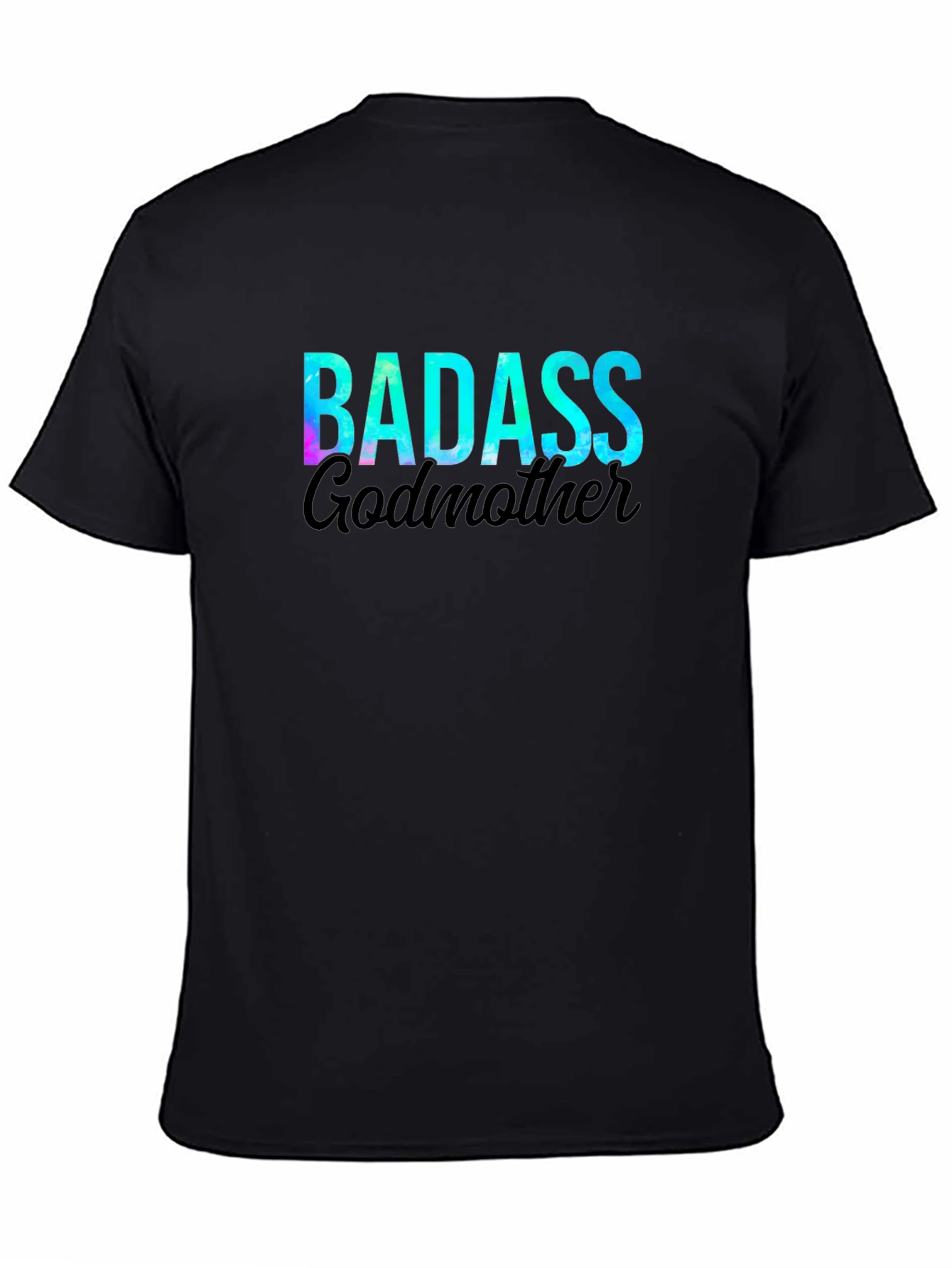 Black Badass Godmother Graphic Tee - Stylish Cotton T-Shirt view 4