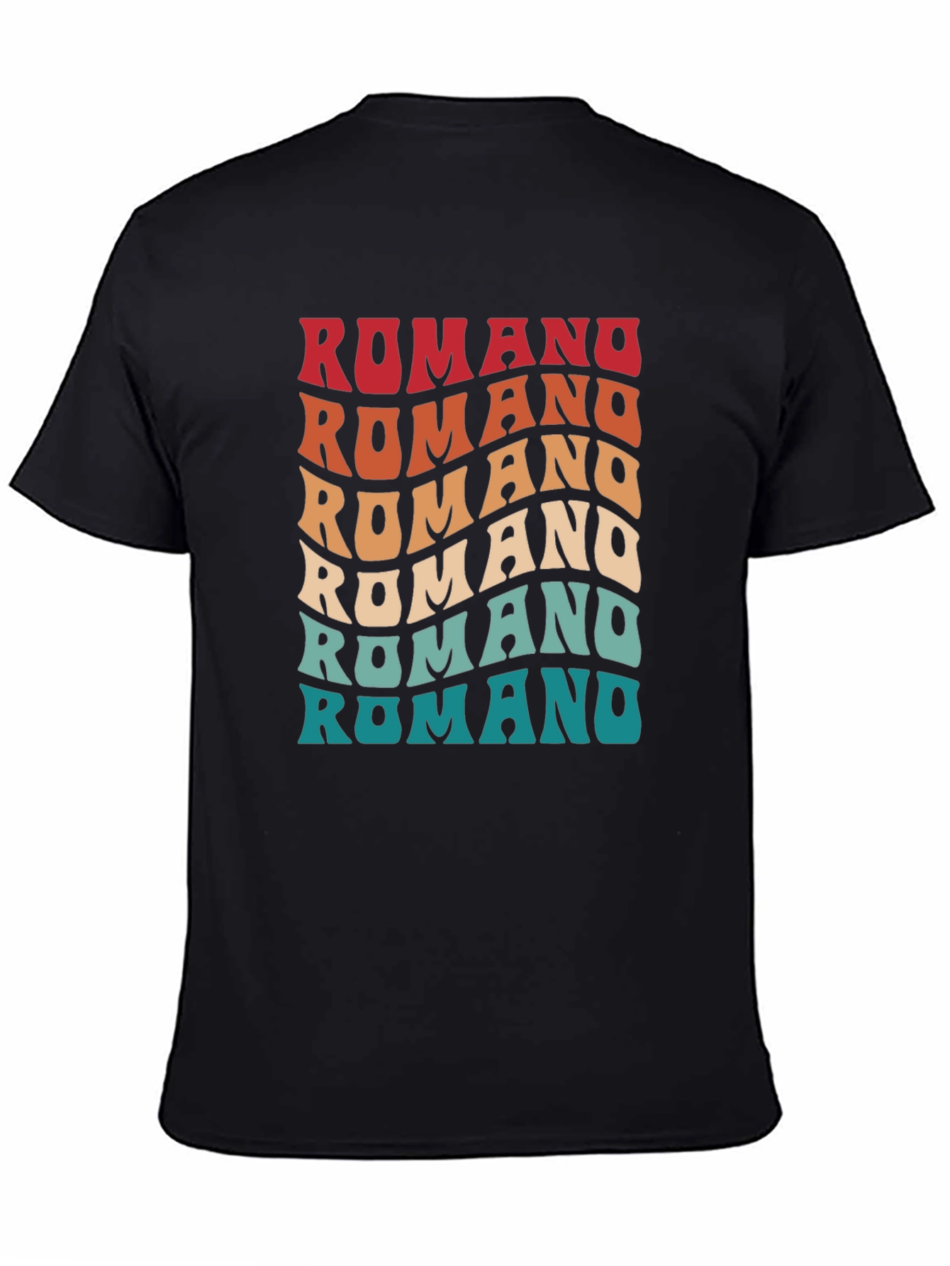 Black Retro Romano T-Shirt view 4