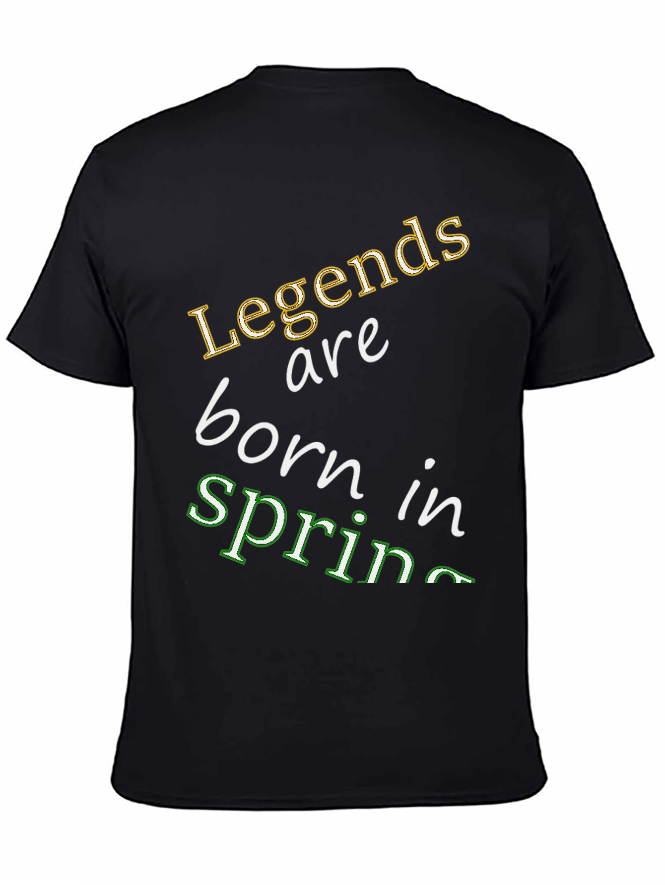 Black Legends are Born in Spring Graphic Tee view 4