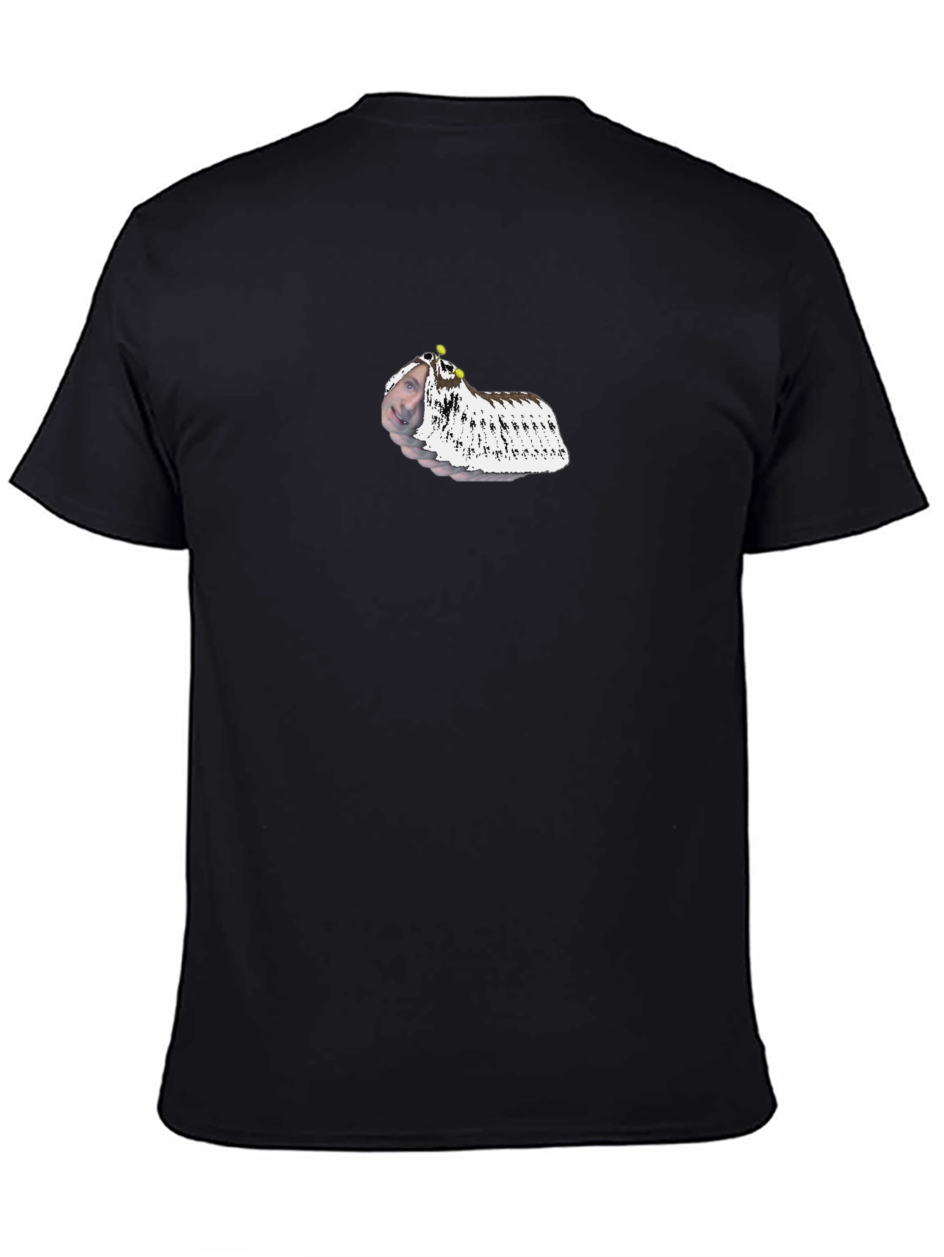 Black Unique Black T-Shirt with Novelty Design view 4