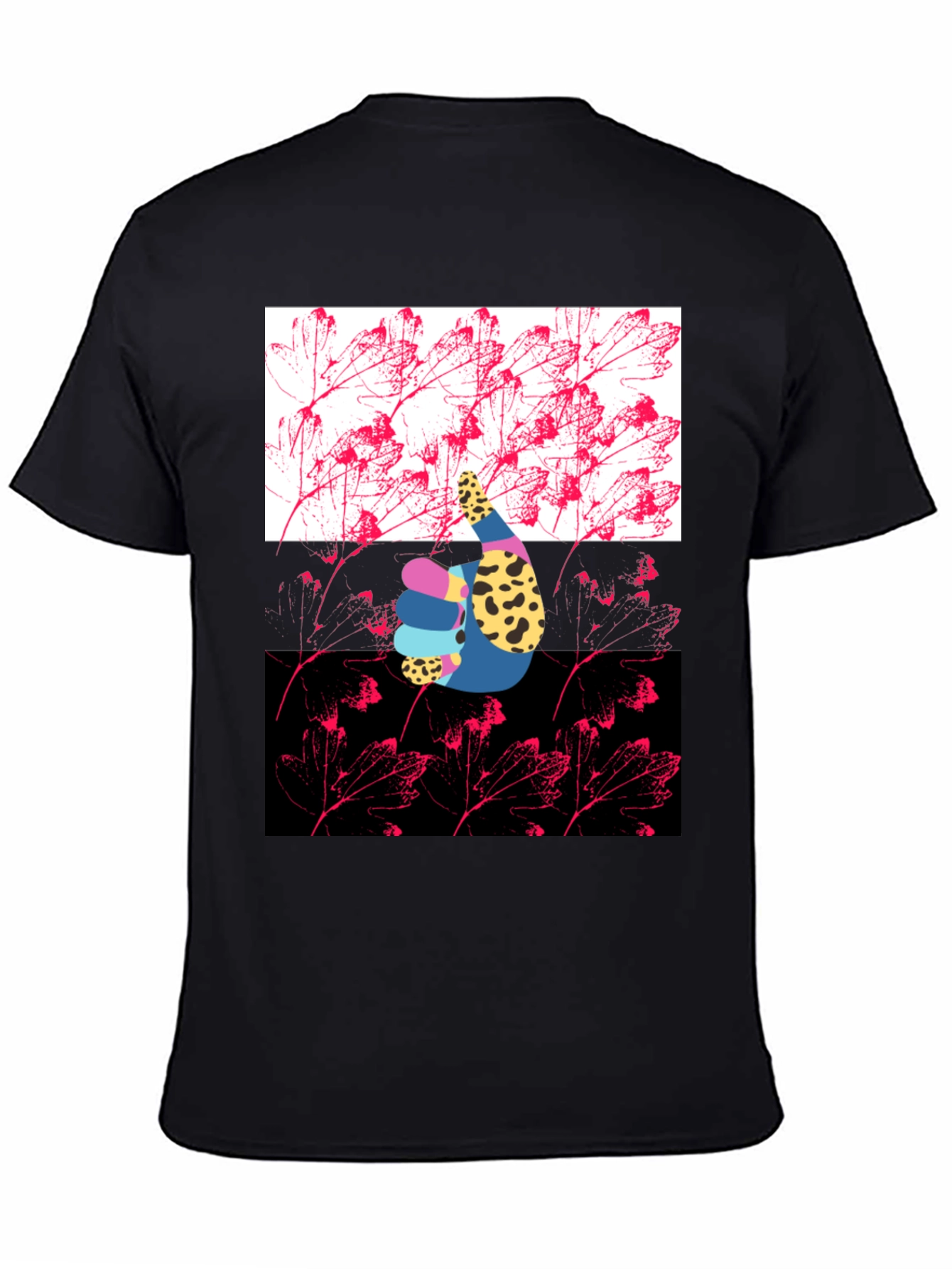 Thumbs Up Black Graphic Tee - 4