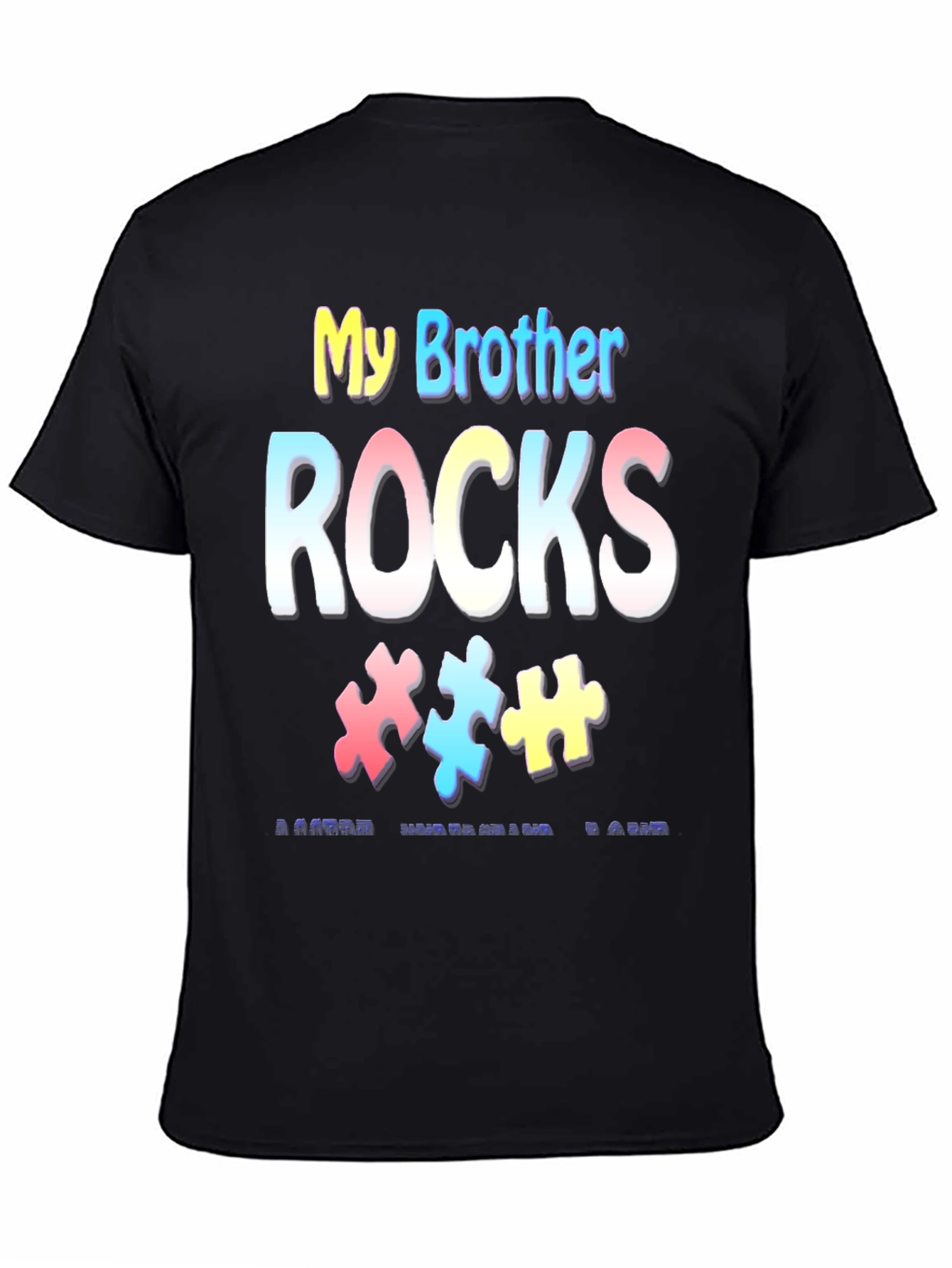My Brother Rocks Autism Awareness T-Shirt - 4