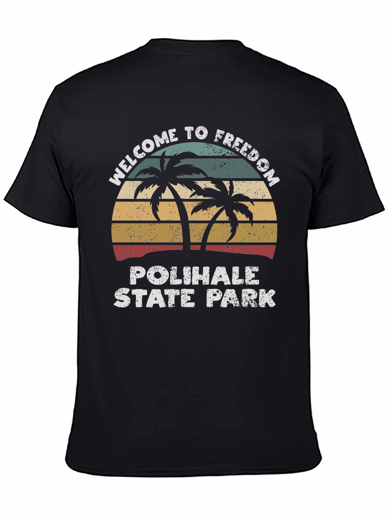 Black Polihale State Park Graphic Tee view 4